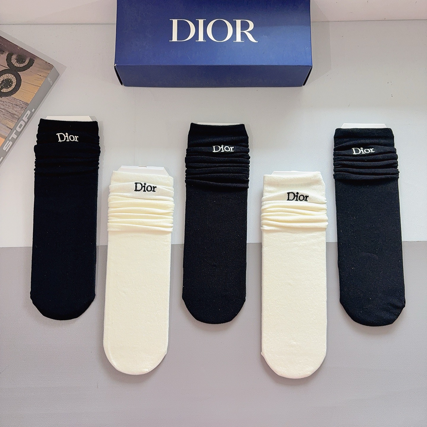 Cheap New Dior Socks in 224980, $45 USD- [IB224980] - Replica Dior Socks