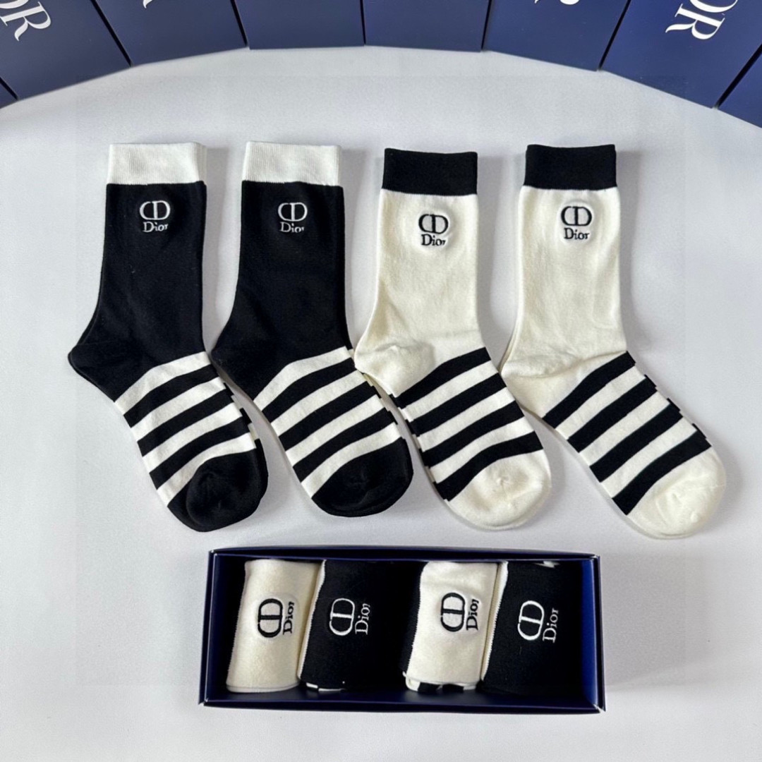 Cheap New Dior Socks in 225002, $45 USD- [IB225002] - Replica Dior Socks