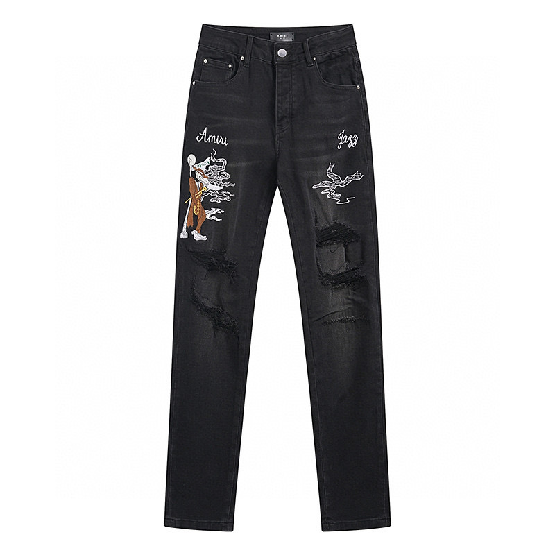 Cheap Amiri Denim Jeans for Men in 225055, $65 USD- [IB225055] - Replica Amiri Denim Jeans for Men