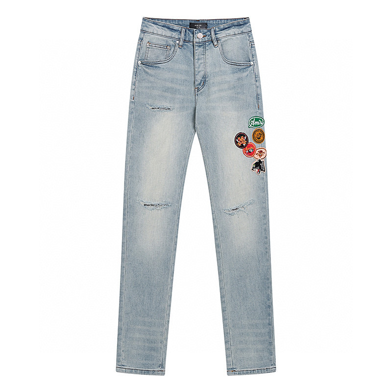 Cheap Amiri Denim Jeans for Men in 225069, $65 USD- [IB225069] - Replica Amiri Denim Jeans for Men