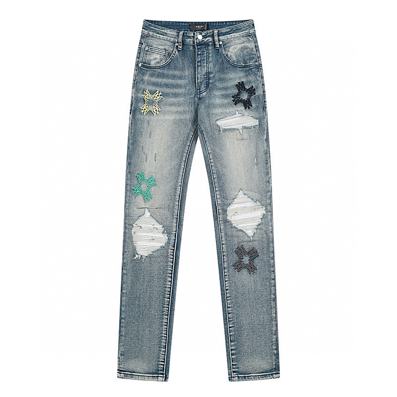 Cheap Amiri Denim Jeans for Men in 225072, $65 USD- [IB225072] - Replica Amiri Denim Jeans for Men