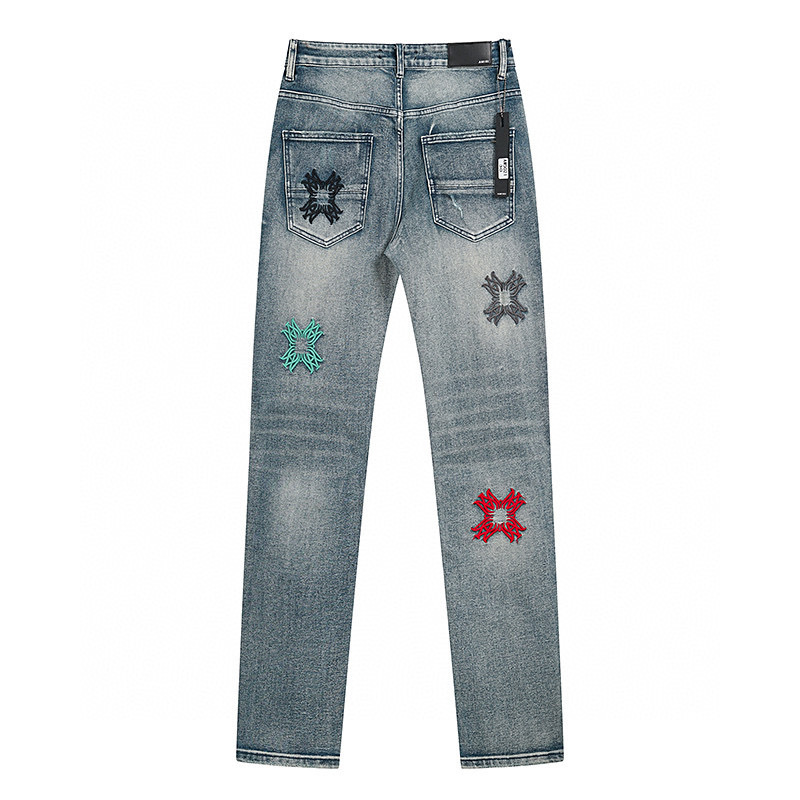 Cheap Amiri Denim Jeans for Men in 225072, $65 USD- [IB225072] - Replica Amiri Denim Jeans for Men