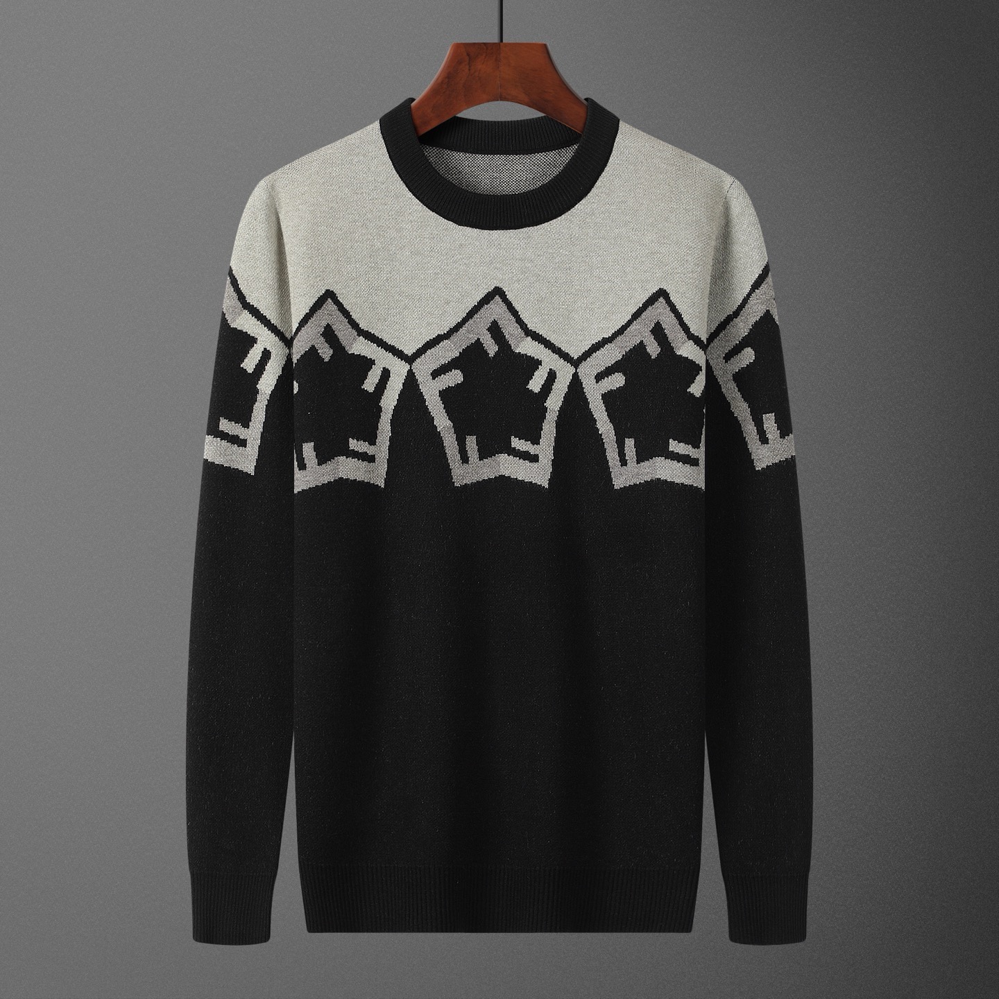 Cheap Fendi Sweaters for Men in 225101, $65 USD- [IB225101] - Replica Fendi Sweaters for Men