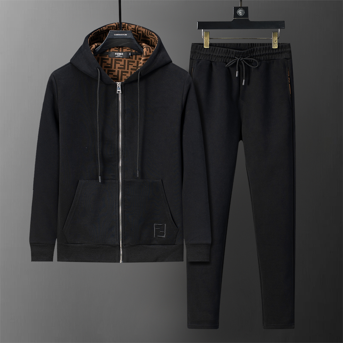Cheap Fendi Tracksuits for Men in 225257, $85 USD- [IB225257] - Replica Fendi Tracksuits for Men