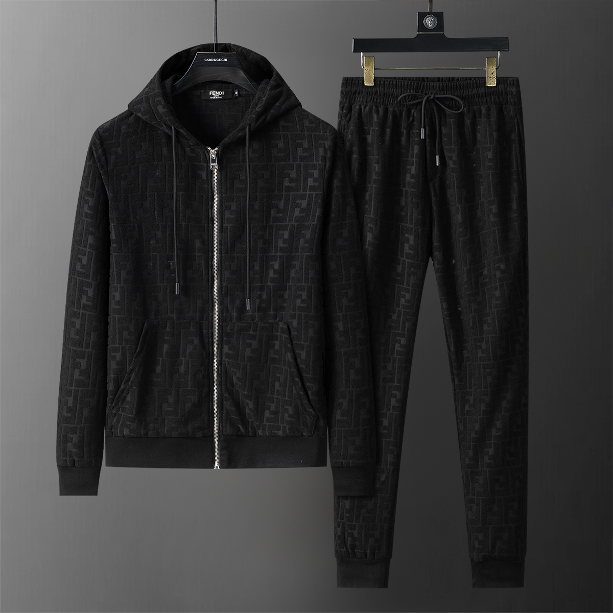 Cheap Fendi Tracksuits for Men in 225258, $85 USD- [IB225258] - Replica Fendi Tracksuits for Men