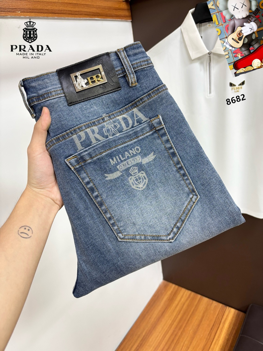 Cheap Proda Jeans for Men in 225345, $70 USD- [IB225345] - Replica Proda Jeans for Men
