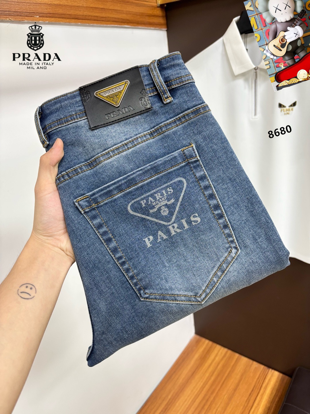 Cheap Proda Jeans for Men in 225346, $70 USD- [IB225346] - Replica Proda Jeans for Men