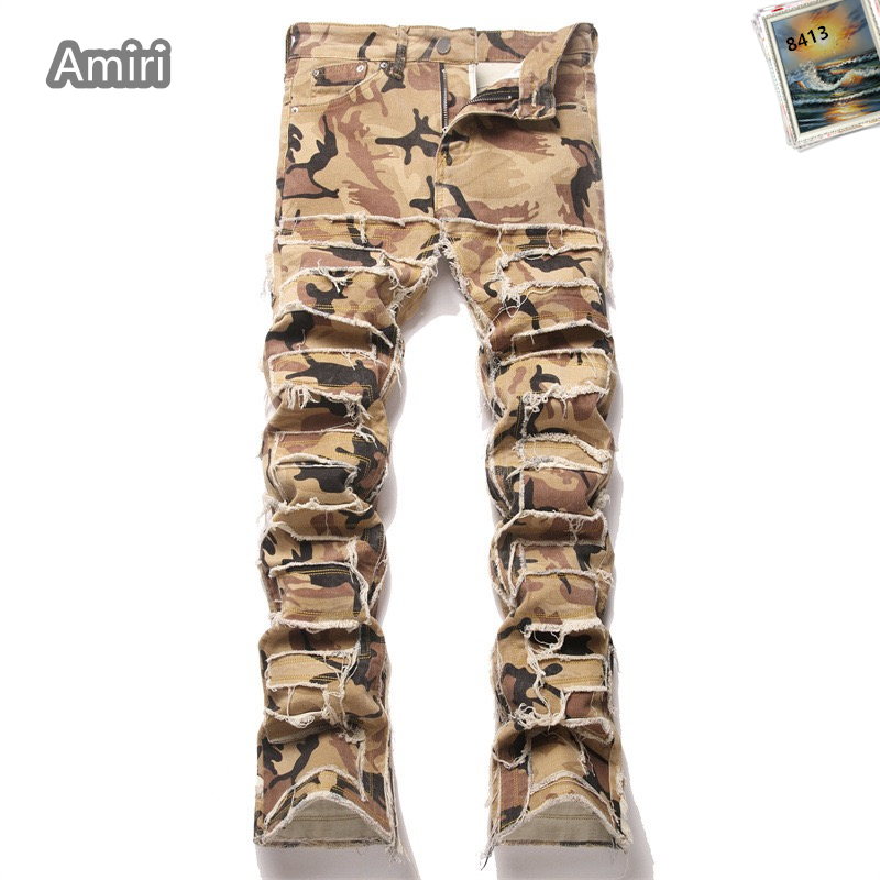 Cheap Amiri Denim Jeans for Men in 225400, $65 USD- [IB225400] - Replica Amiri Denim Jeans for Men