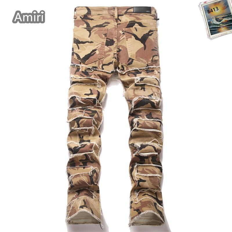 Cheap Amiri Denim Jeans for Men in 225400, $65 USD- [IB225400] - Replica Amiri Denim Jeans for Men