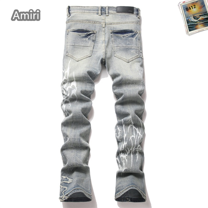 Cheap Amiri Denim Jeans for Men in 225401, $65 USD- [IB225401] - Replica Amiri Denim Jeans for Men