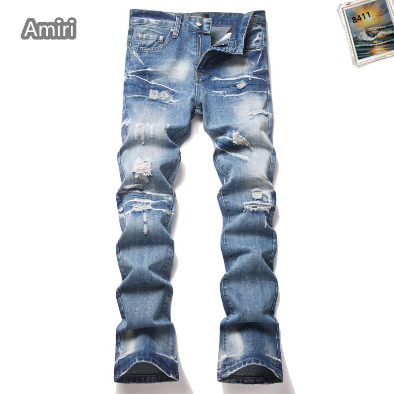 Cheap Amiri Denim Jeans for Men in 225402, $65 USD- [IB225402] - Replica Amiri Denim Jeans for Men