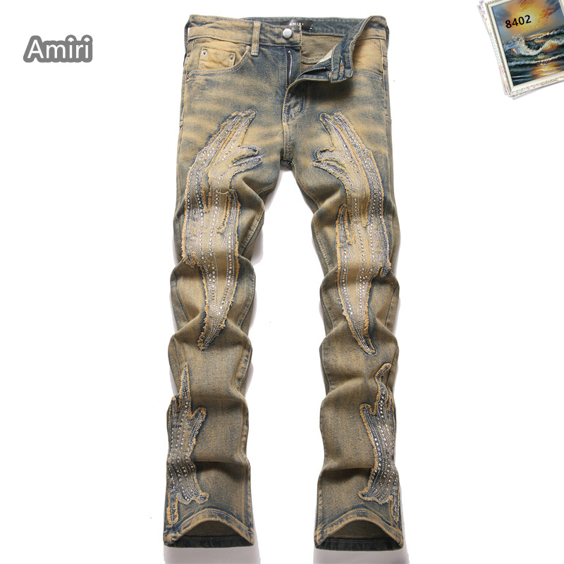 Cheap Amiri Denim Jeans for Men in 225405, $65 USD- [IB225405] - Replica Amiri Denim Jeans for Men