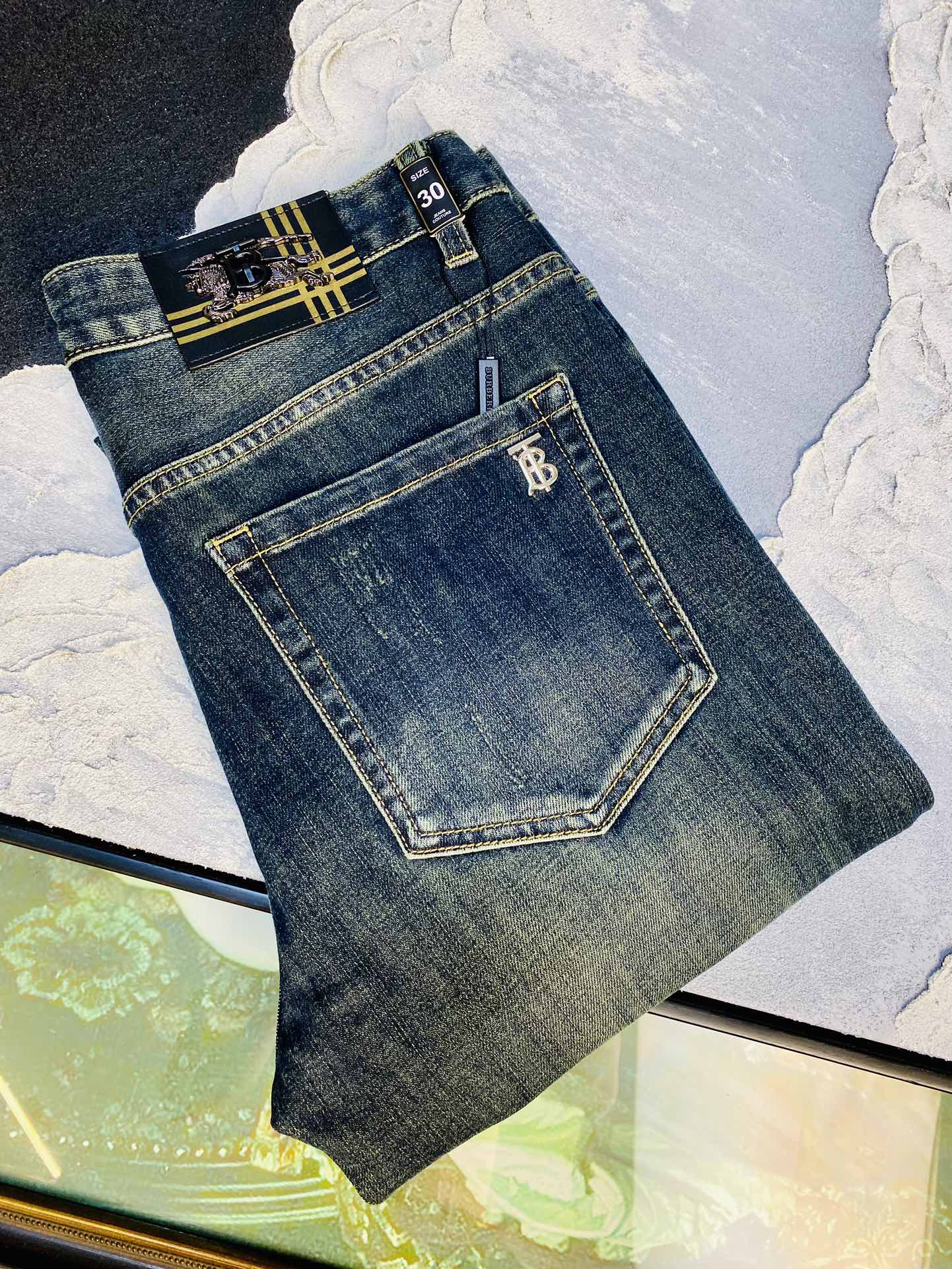 Cheap Burberry Jeans for Men in 225843, $65 USD- [IB225843] - Replica Burberry Jeans for Men