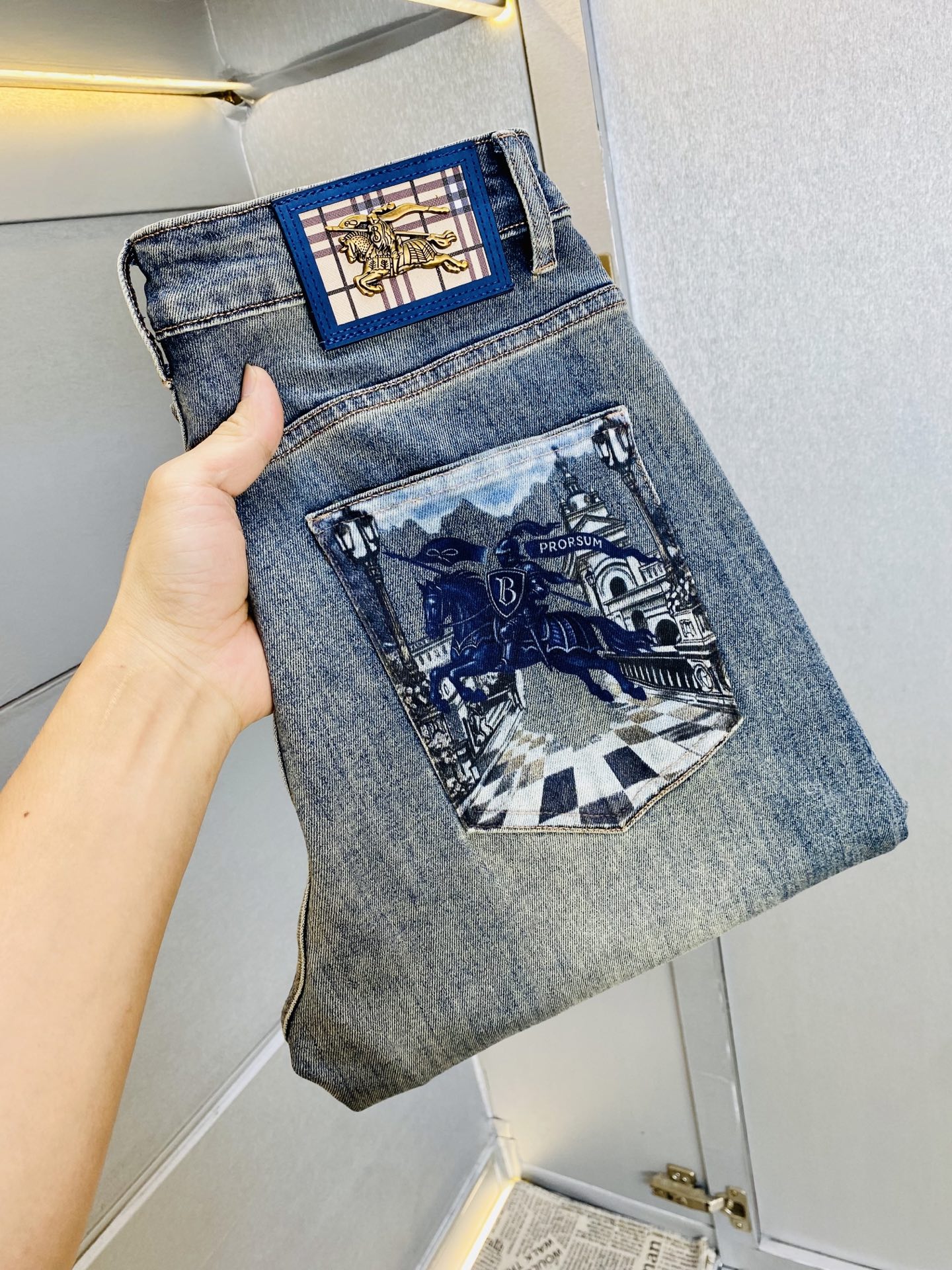 Cheap Burberry Jeans for Men in 225847, $65 USD- [IB225847] - Replica Burberry Jeans for Men