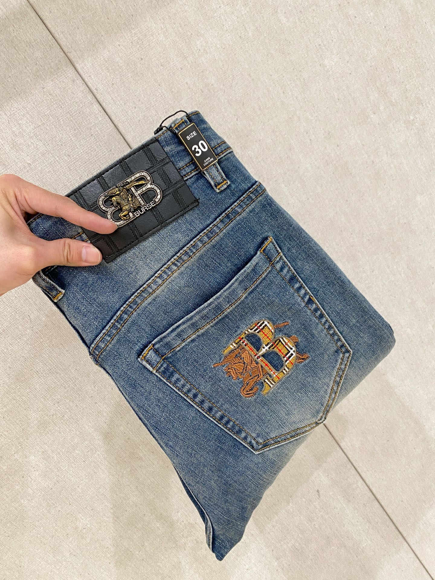 Cheap Burberry Jeans for Men in 225894, $65 USD- [IB225894] - Replica Burberry Jeans for Men