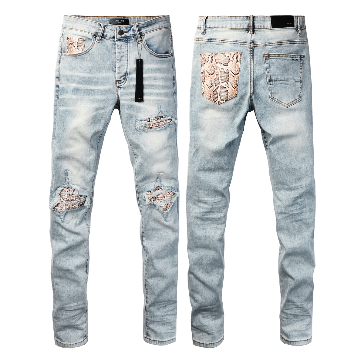 Cheap Amiri Denim Jeans for Men in 225942, $70 USD- [IB225942] - Replica Amiri Denim Jeans for Men
