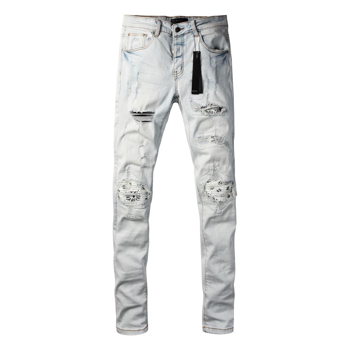 Cheap Amiri Denim Jeans for Men in 225959, $70 USD- [IB225959] - Replica Amiri Denim Jeans for Men