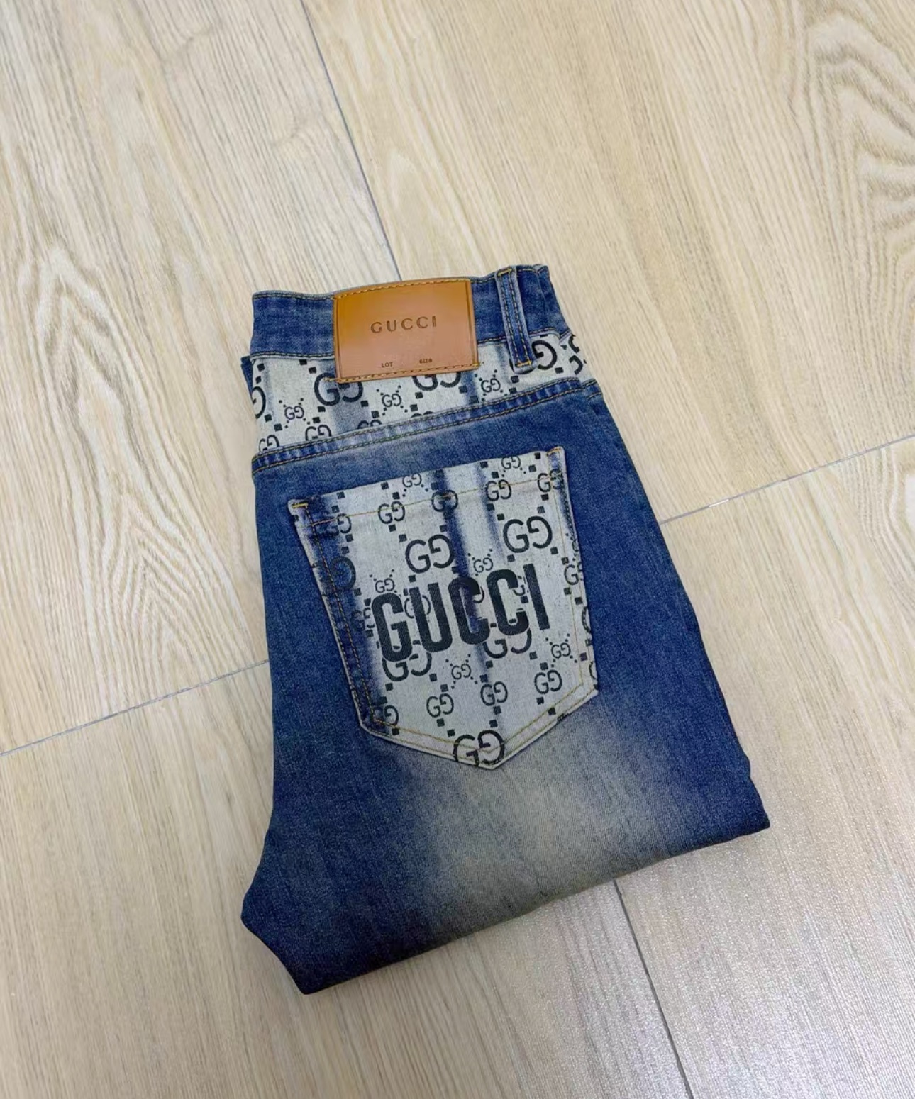 Cheap Gucci Jeans for Men in 225982, $65 USD- [IB225982] - Replica Gucci Jeans for Men