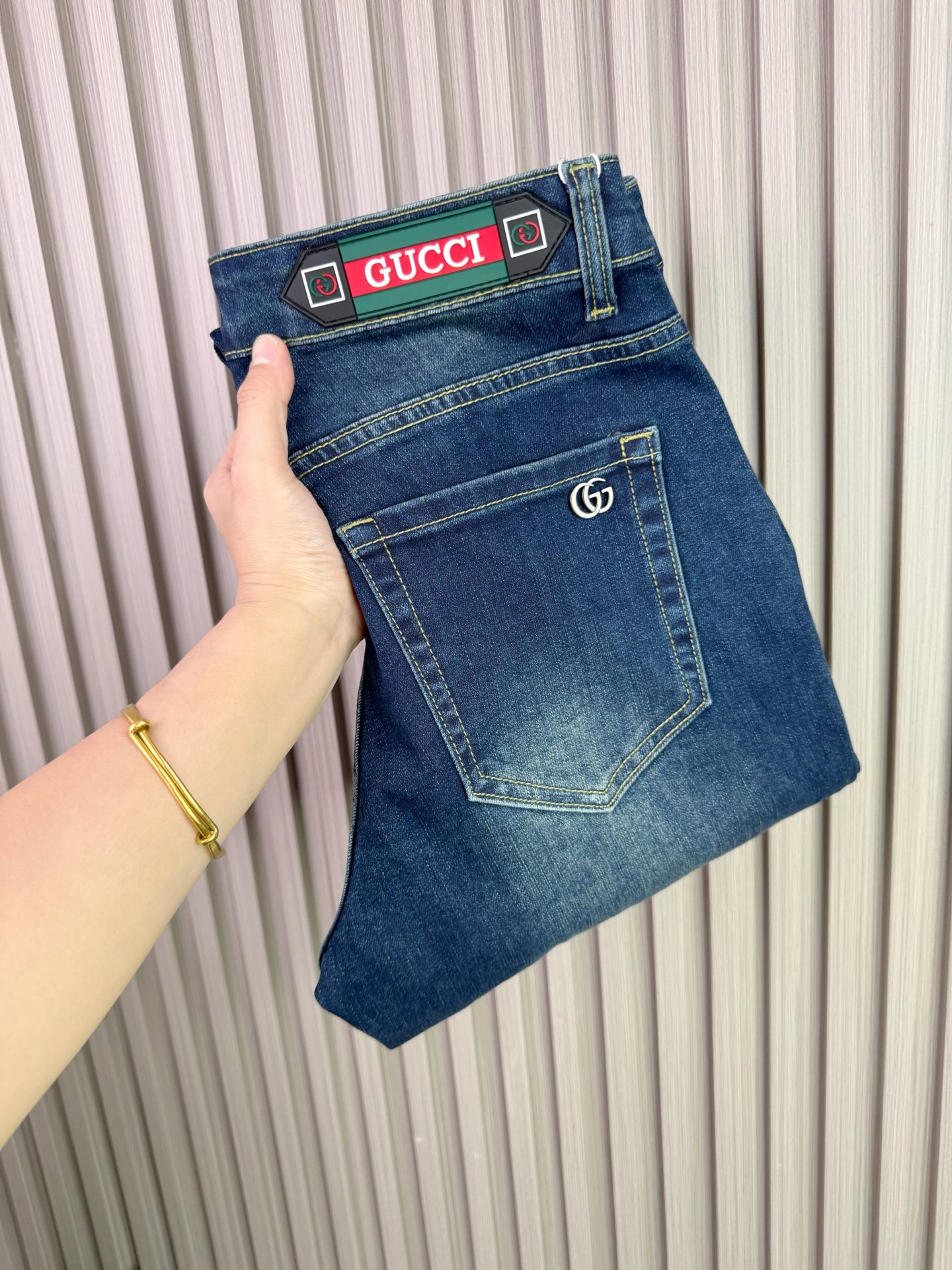 Cheap Gucci Jeans for Men in 225985, $65 USD- [IB225985] - Replica Gucci Jeans for Men