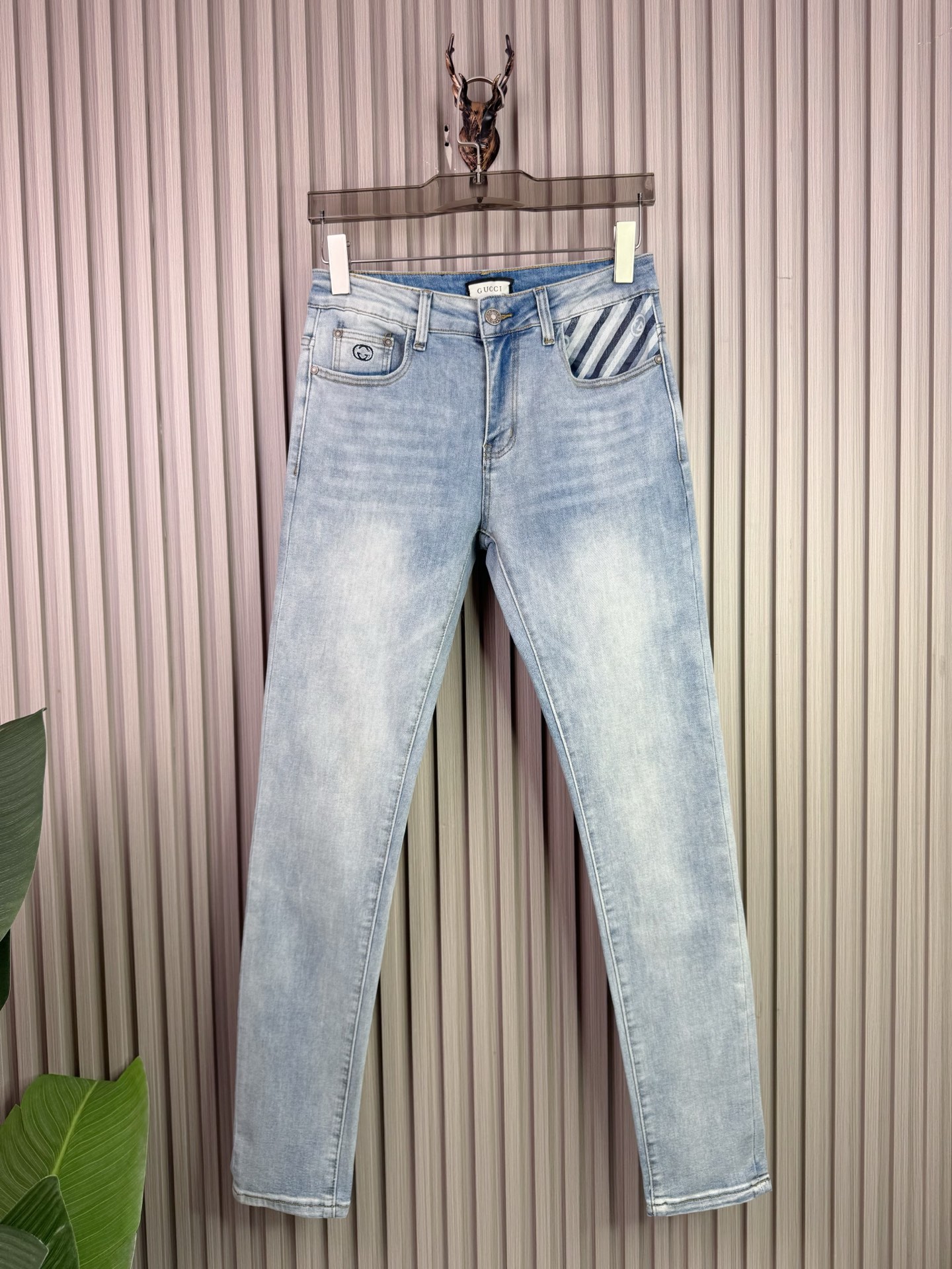 Cheap Gucci Jeans for Men in 225987, $65 USD- [IB225987] - Replica Gucci Jeans for Men