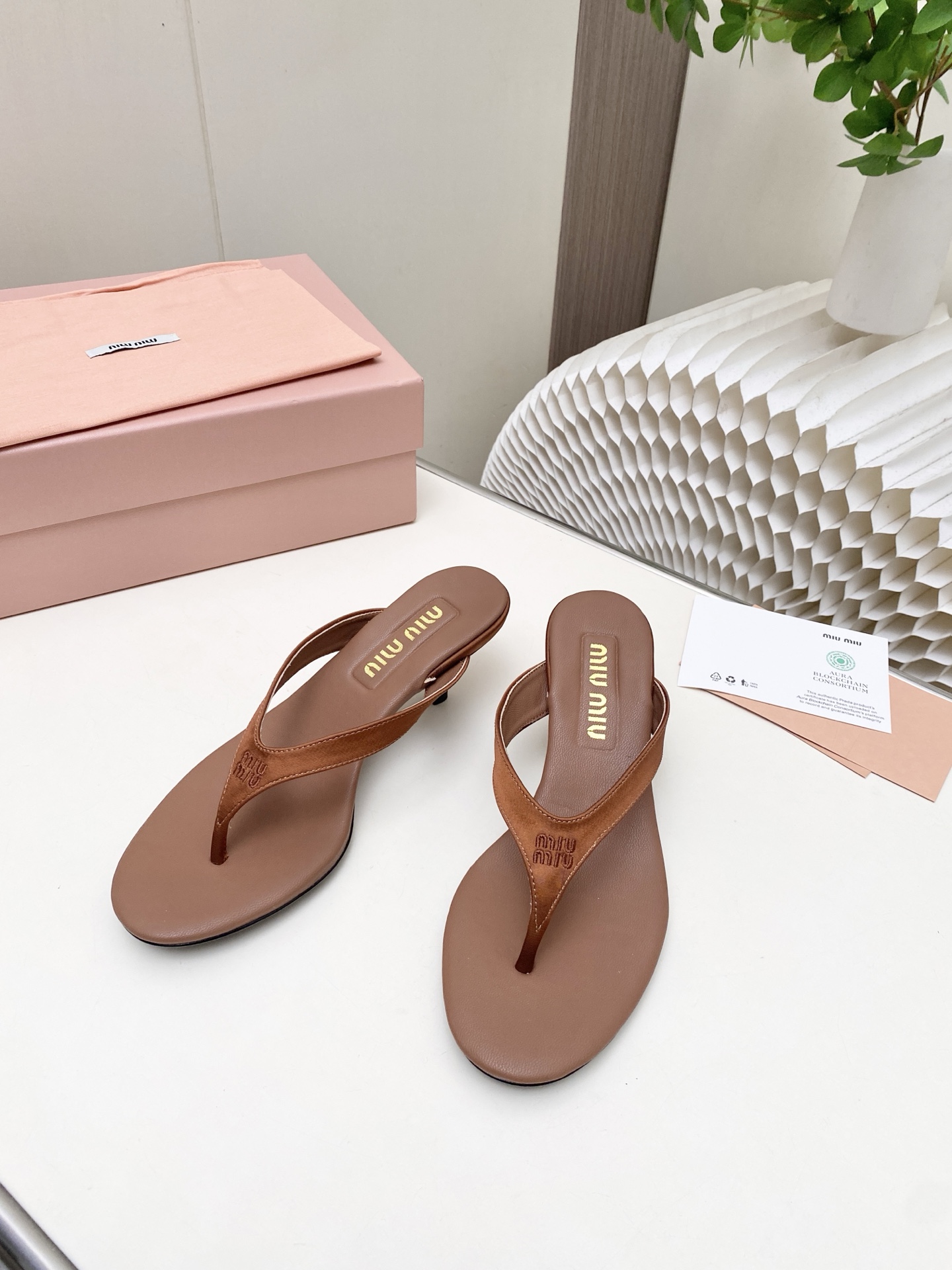 Cheap MiuMiu Sandals And Slippers For Women in 226001, $60 USD- [IB226001] - Replica MiuMiu Sandals And Slippers For Women