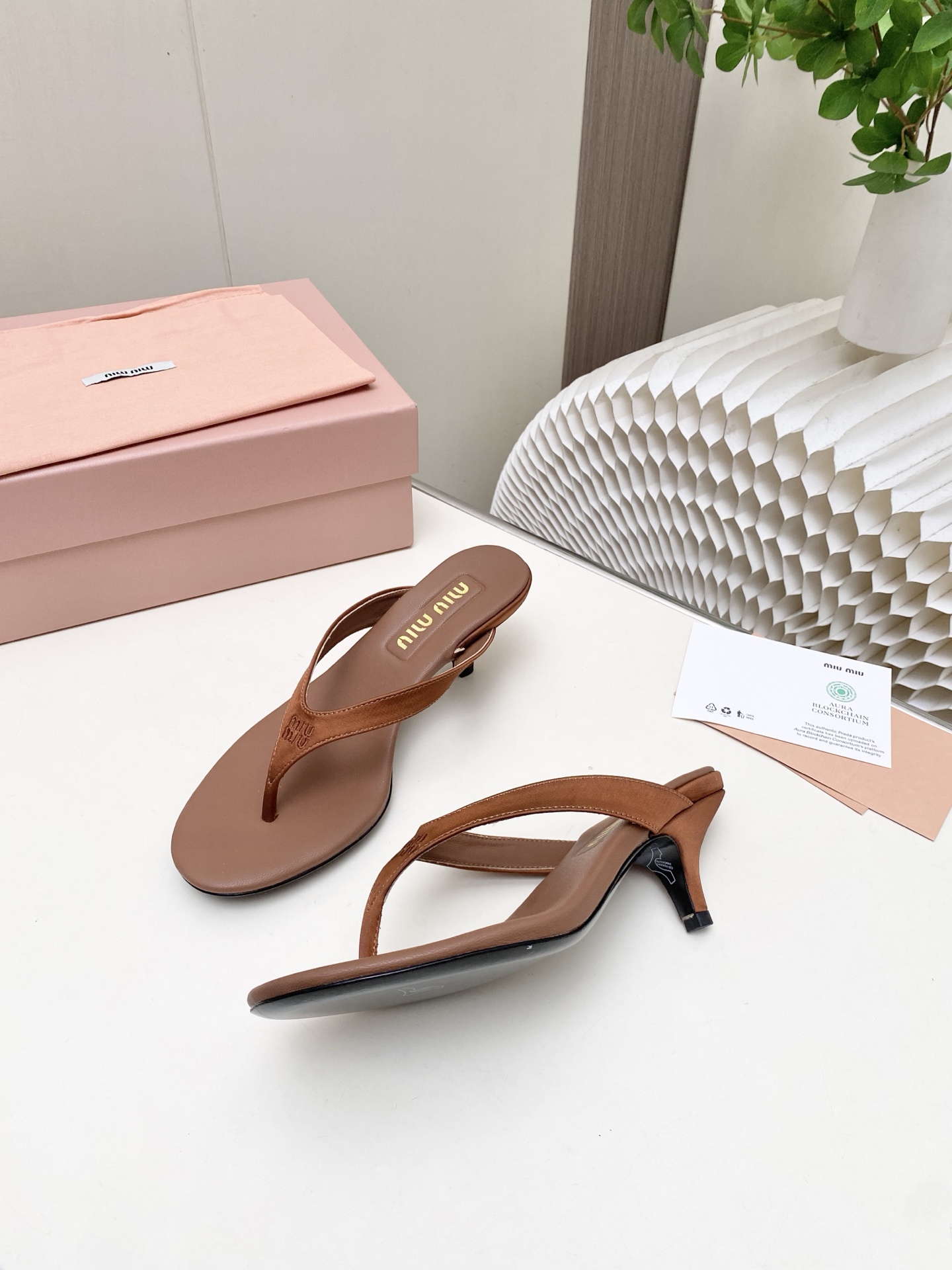 Cheap MiuMiu Sandals And Slippers For Women in 226001, $60 USD- [IB226001] - Replica MiuMiu Sandals And Slippers For Women