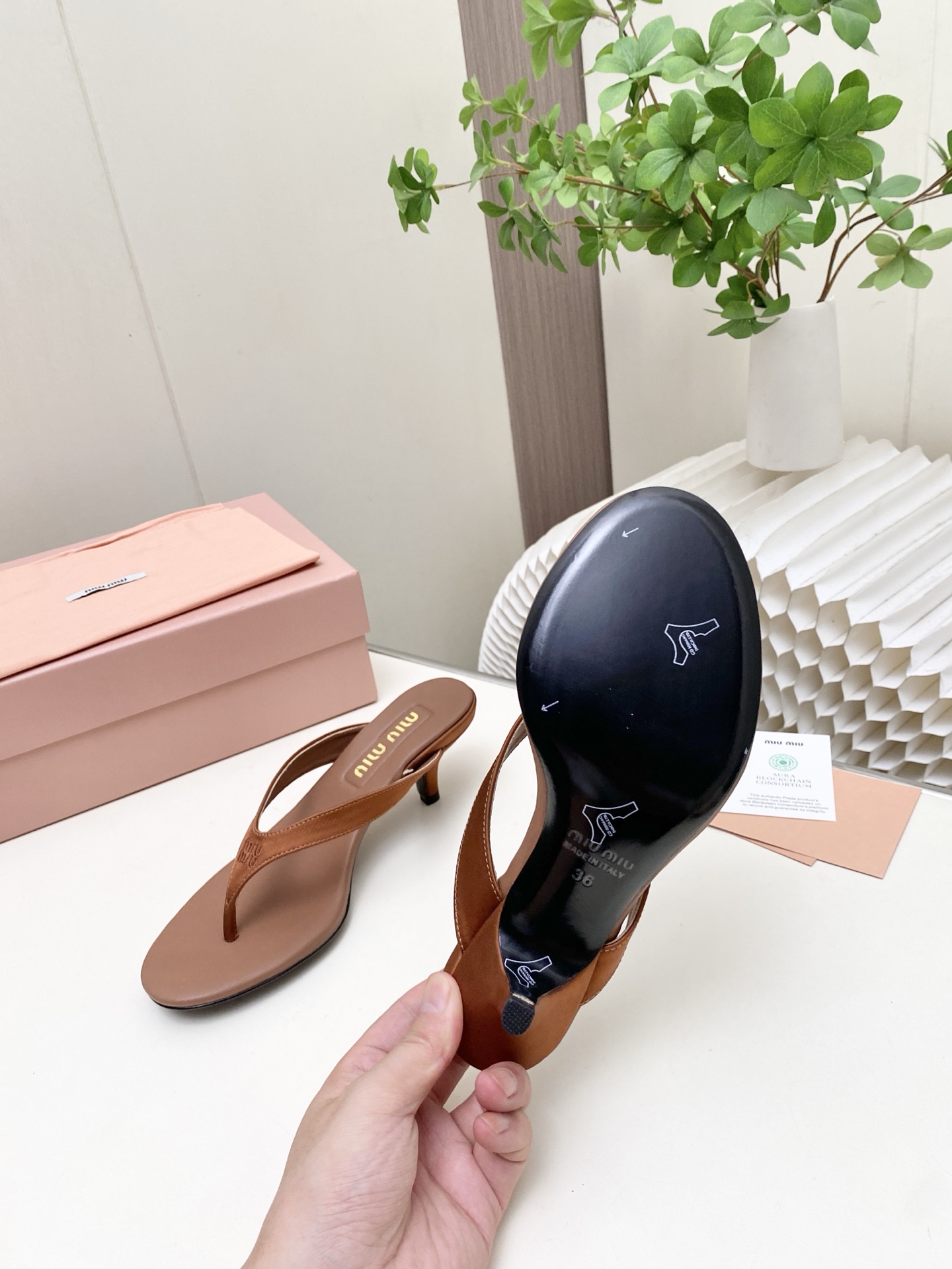 Cheap MiuMiu Sandals And Slippers For Women in 226001, $60 USD- [IB226001] - Replica MiuMiu Sandals And Slippers For Women