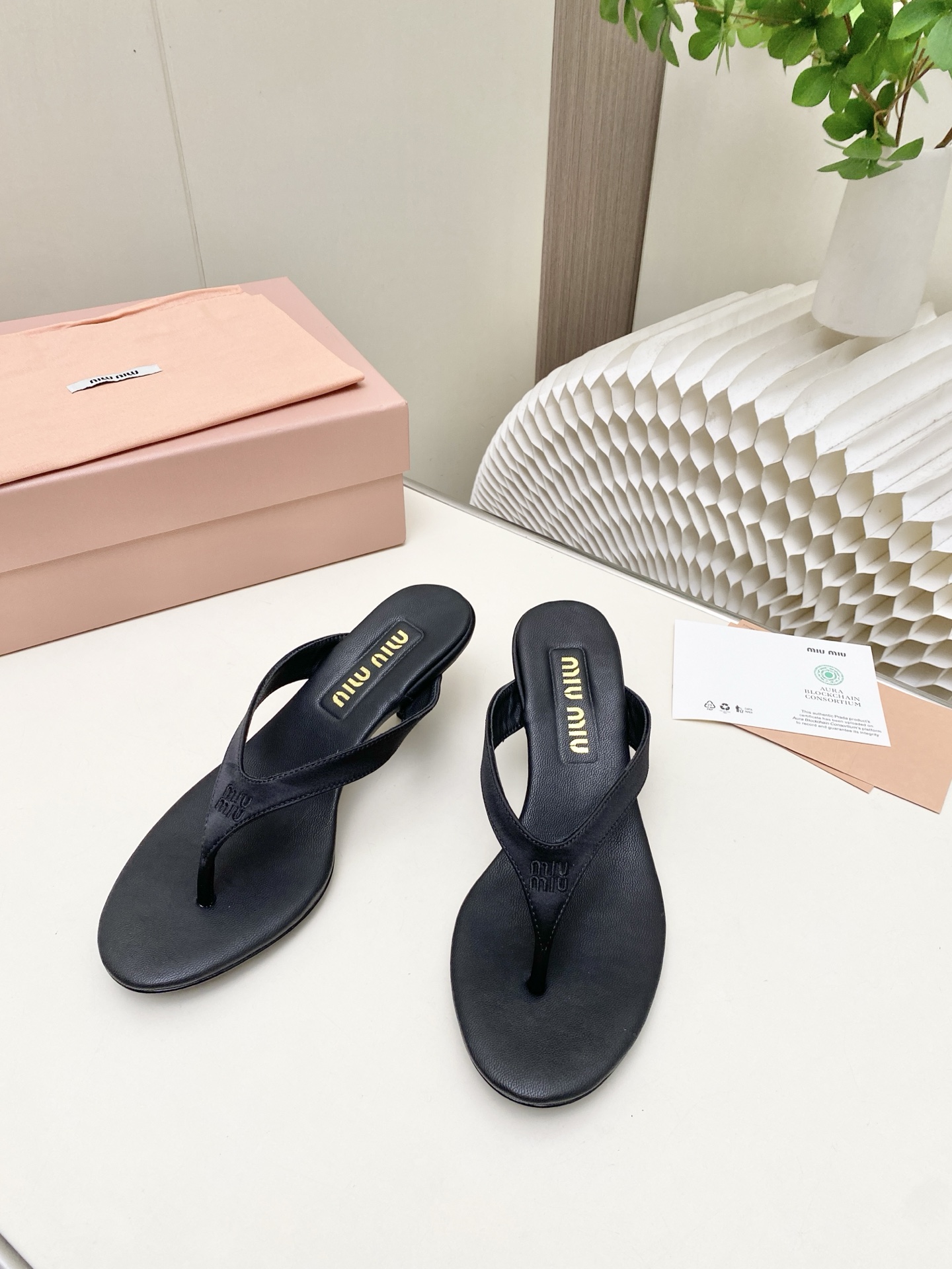 Cheap MiuMiu Sandals And Slippers For Women in 226004, $60 USD- [IB226004] - Replica MiuMiu Sandals And Slippers For Women