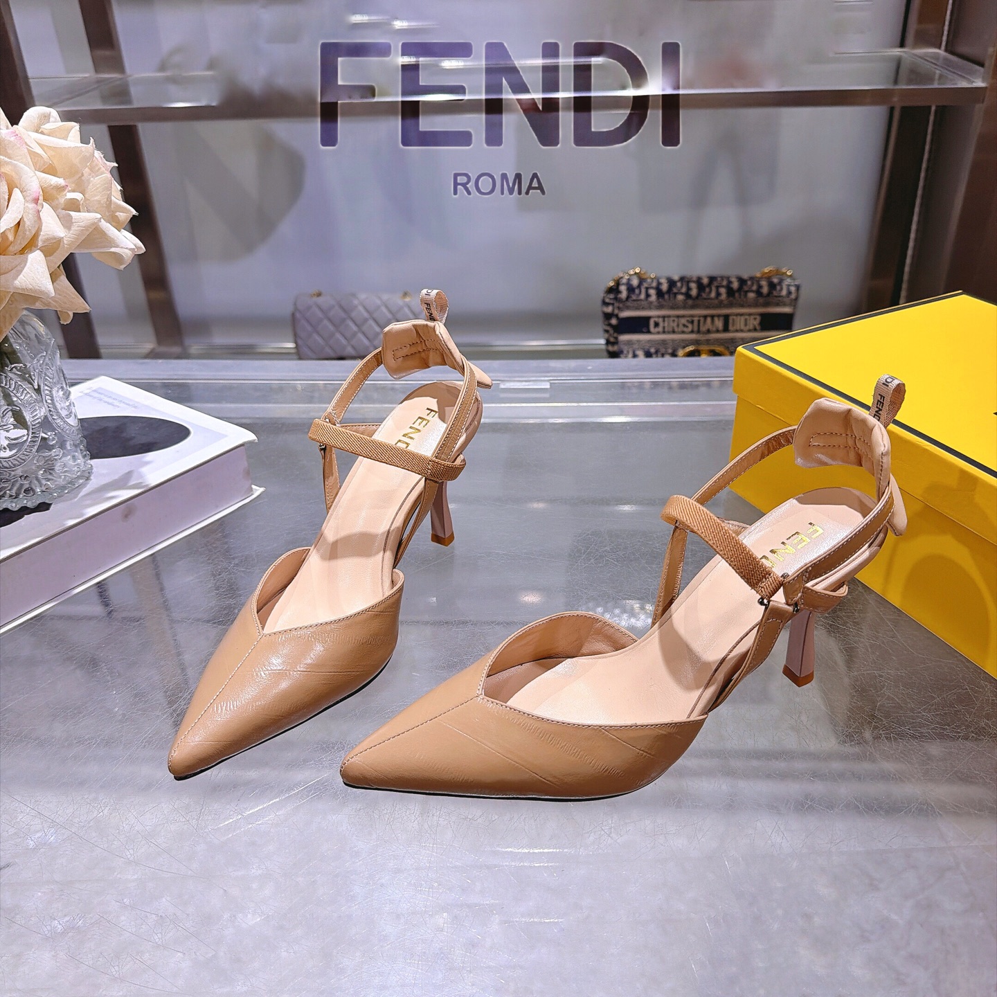 Cheap Fendi Slippers For Women in 226054, $95 USD- [IB226054] - Replica Fendi Slippers For Women