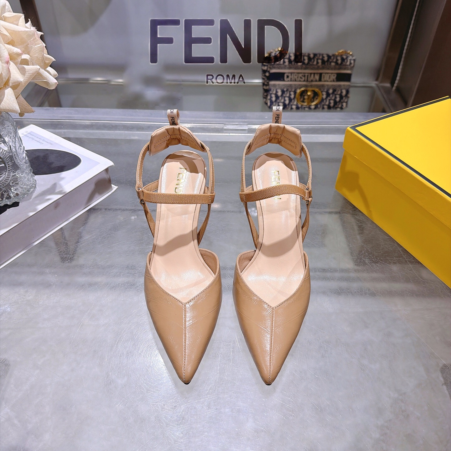 Cheap Fendi Slippers For Women in 226054, $95 USD- [IB226054] - Replica Fendi Slippers For Women