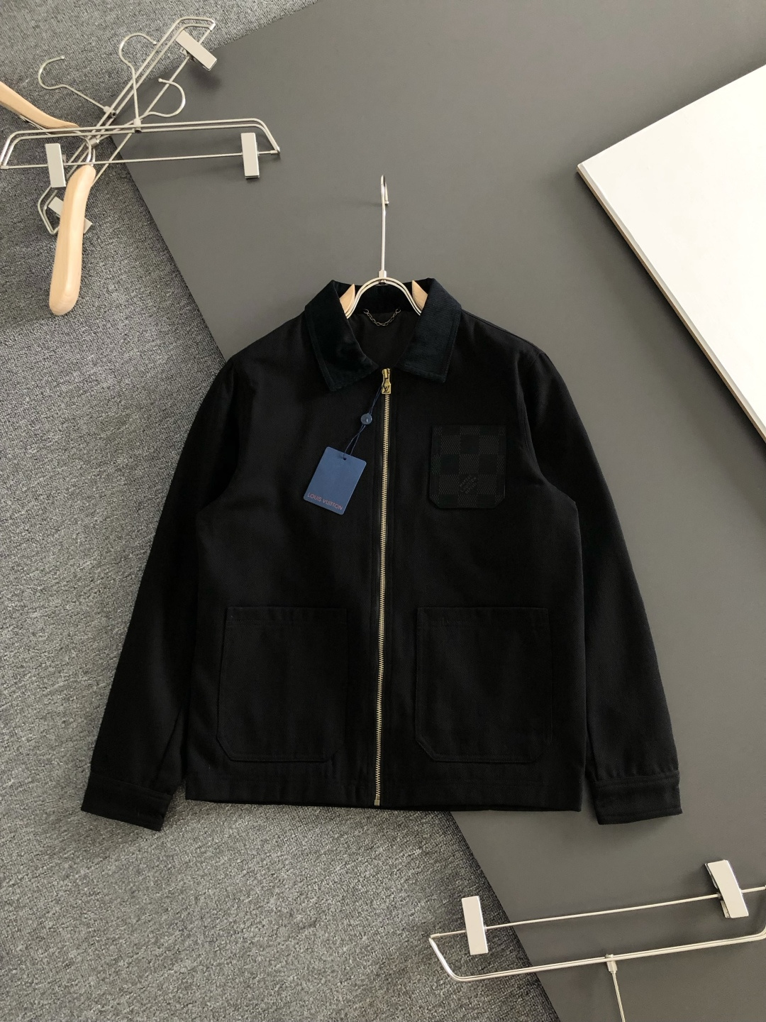 Cheap Louis Vuitton Thin Jackets For Men in 226136, $95 USD- [IB226136] - Replica Louis Vuitton Thin Jackets For Men