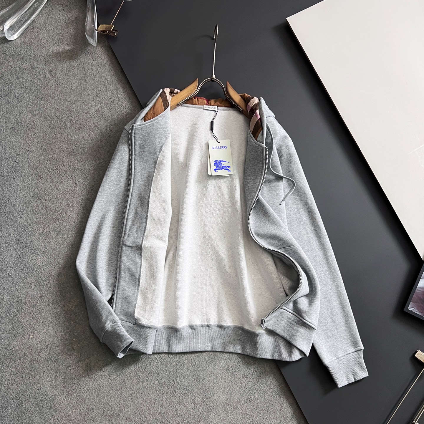 Cheap Burberry Hoodies for Men in 226182, $55 USD- [IB226182] - Replica Burberry Hoodies for Men