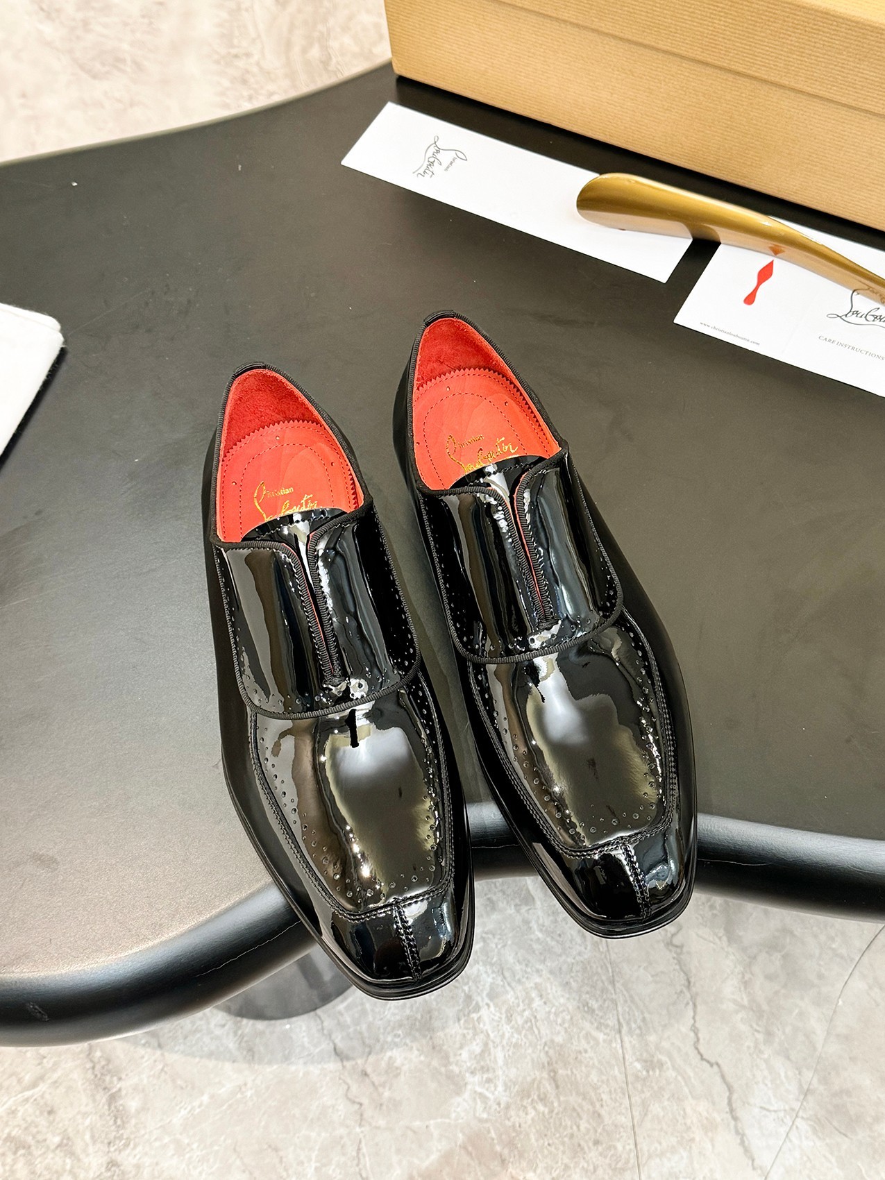 Cheap New Arrivals Christian Louboutin Dress Shoes For Men in 226277, $120 USD- [IB226277] - Replica Christian Louboutin Loafers For Men