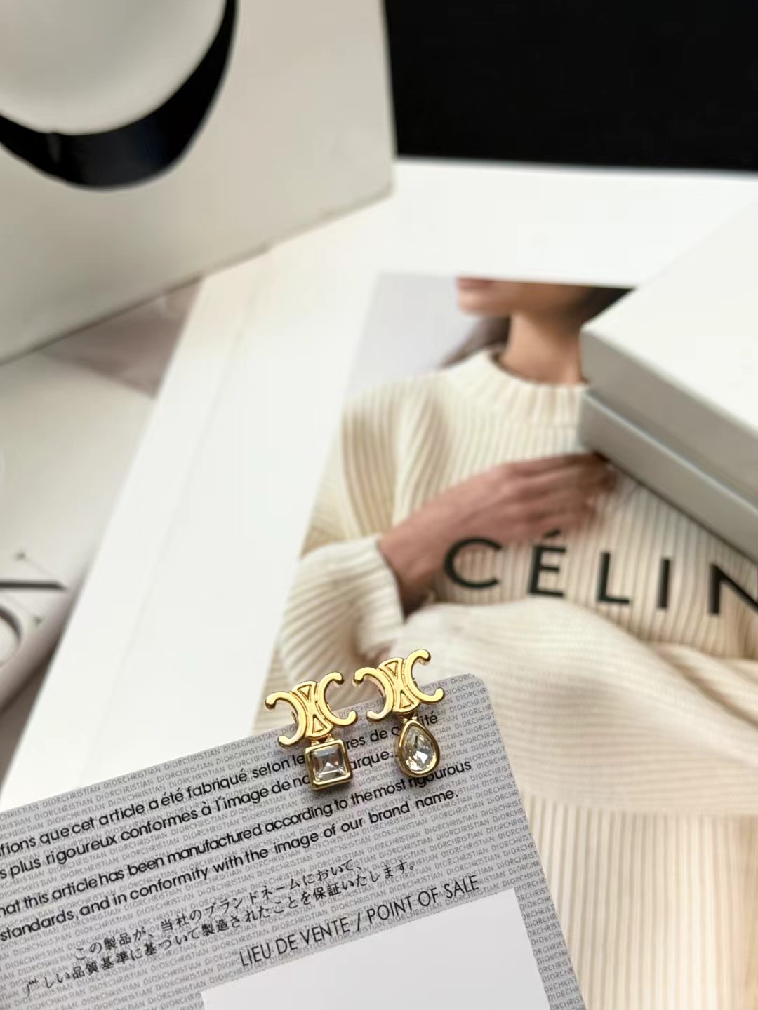 Cheap Celine Earring in 226321, $40 USD- [IB226321] - Replica Celine Earring