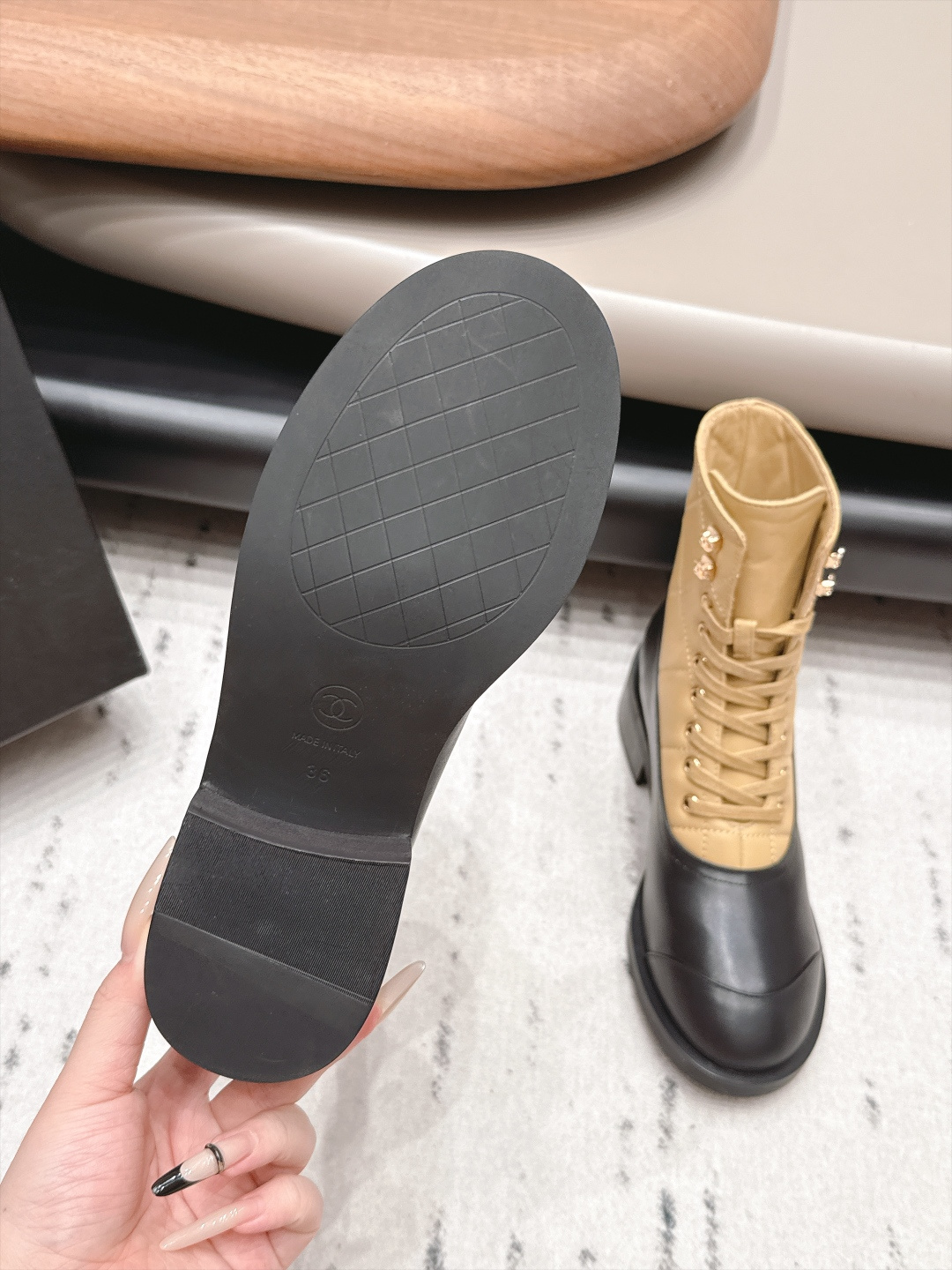Cheap Chanel Boots For Women in 226618, $120 USD- [IB226618] - Replica Chanel Boots For Women