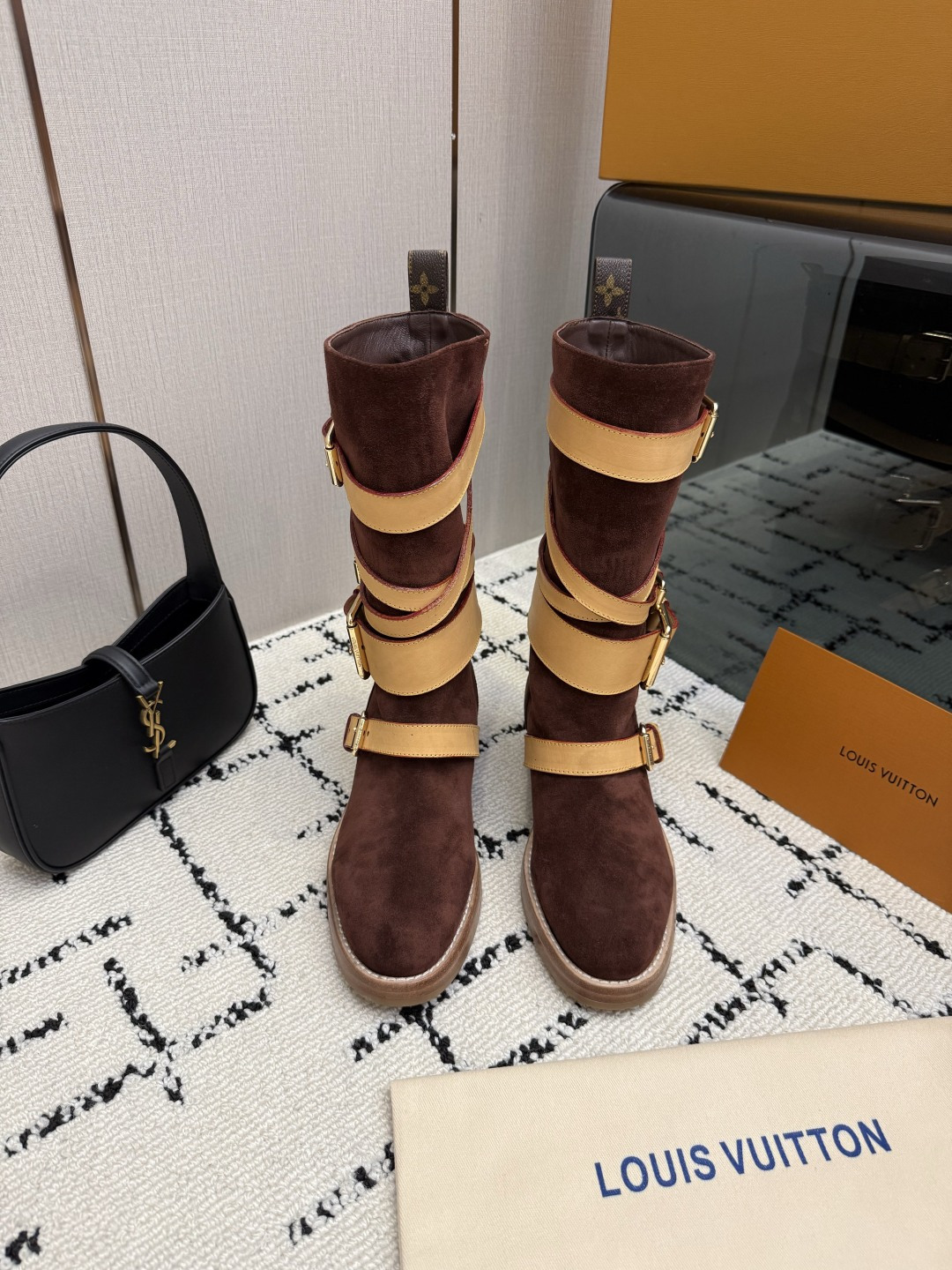 Cheap Louis Vuitton Boots For Women in 226632, $135 USD- [IB226632] - Replica Louis Vuitton Boots For Women