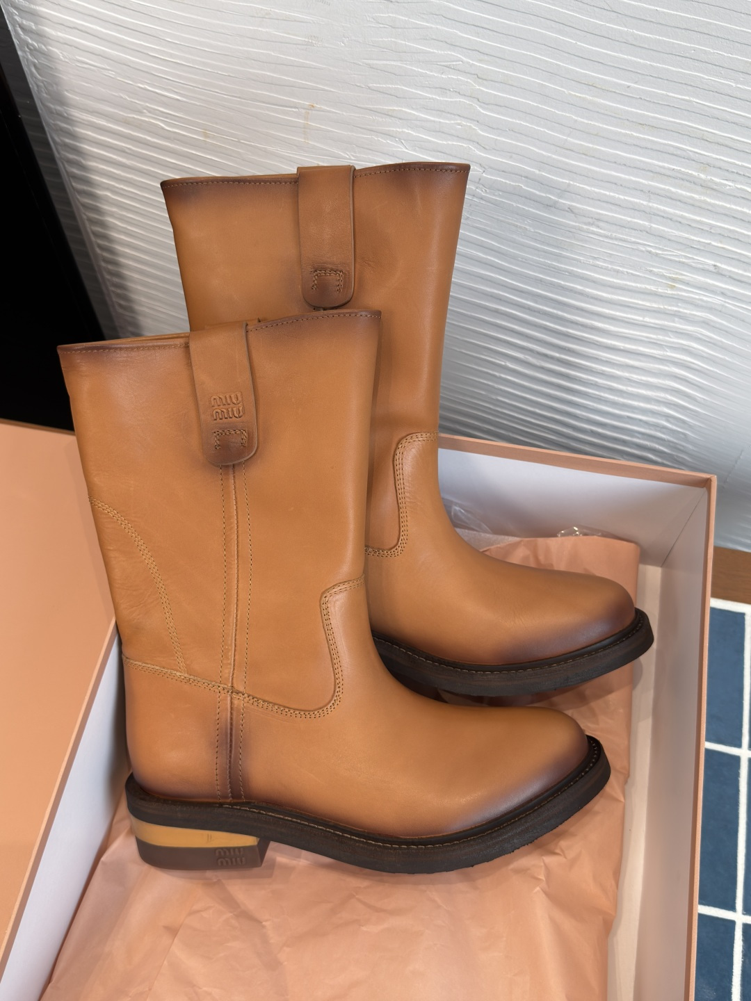 Cheap MiuMiu Boots For Women in 226635, $140 USD- [IB226635] - Replica MiuMiu Boots For Women