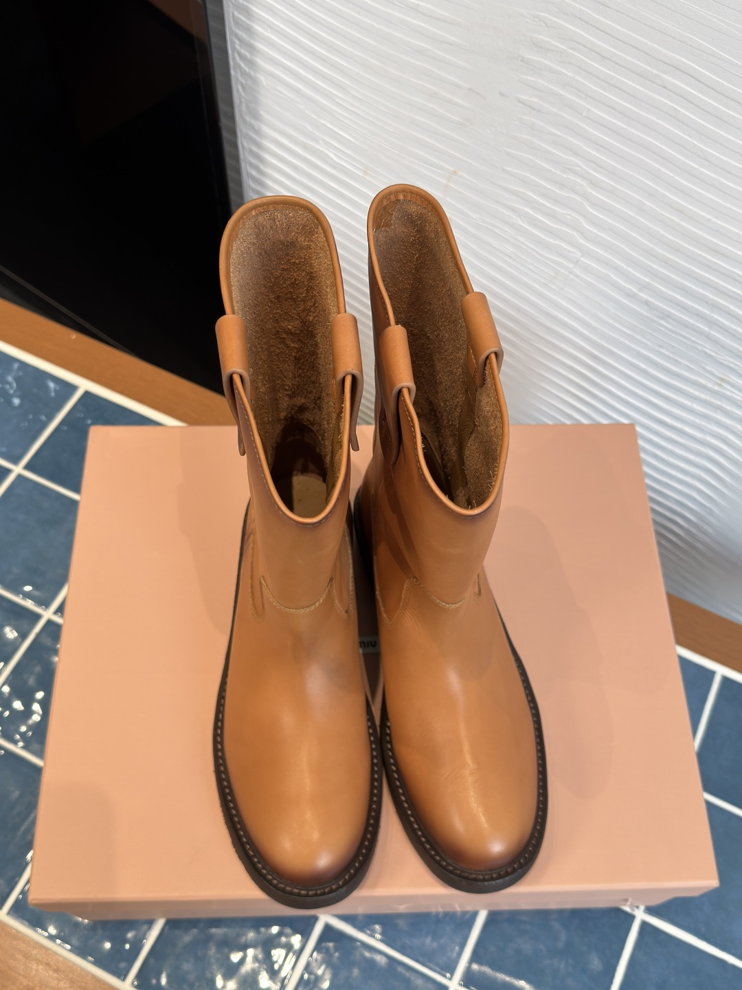 Cheap MiuMiu Boots For Women in 226635, $140 USD- [IB226635] - Replica MiuMiu Boots For Women