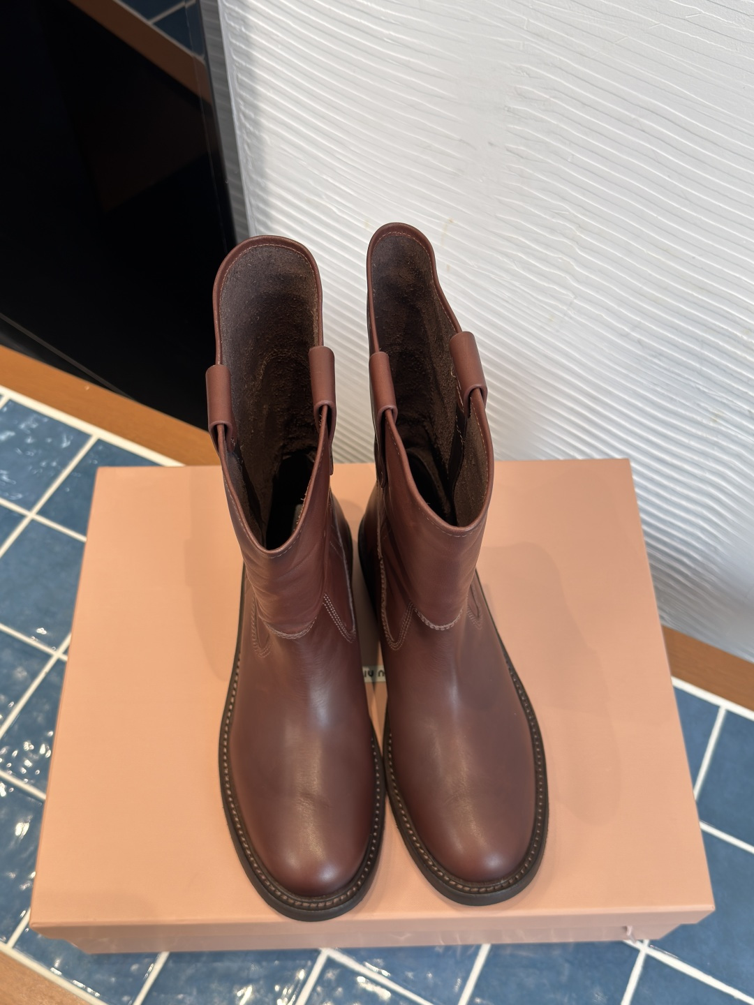Cheap MiuMiu Boots For Women in 226636, $140 USD- [IB226636] - Replica MiuMiu Boots For Women