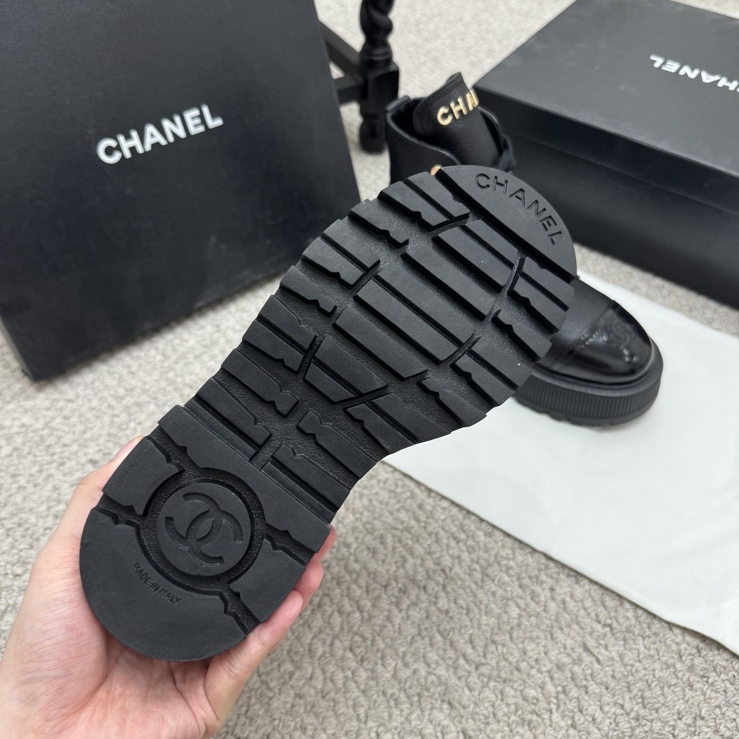 Cheap Chanel Boots For Women in 226649, $130 USD- [IB226649] - Replica Chanel Boots For Women