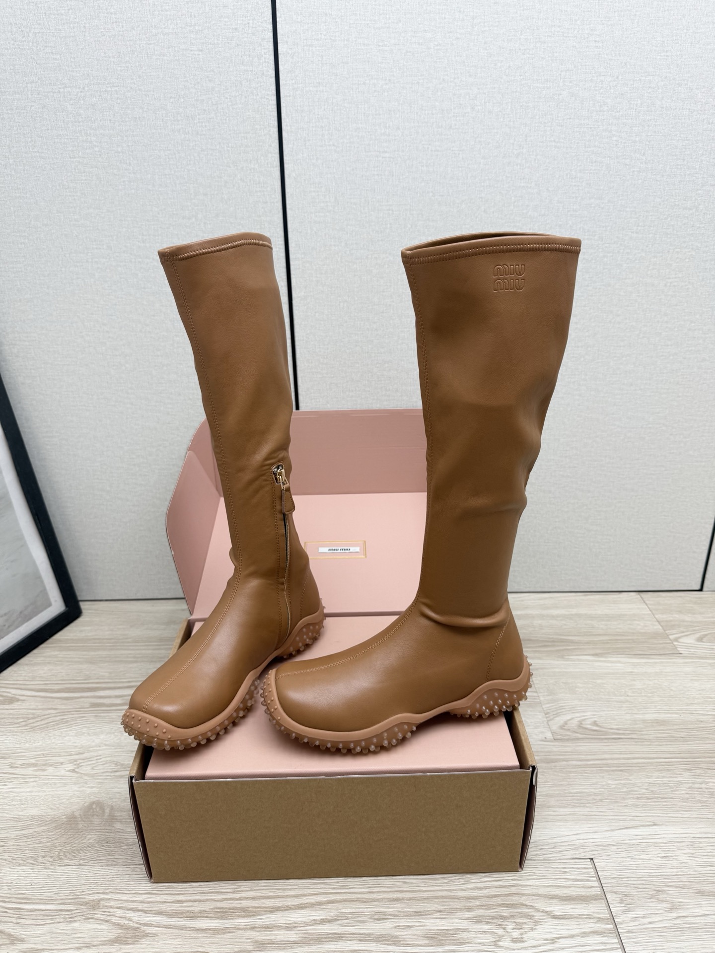 Cheap MiuMiu Boots For Women in 226654, $125 USD- [IB226654] - Replica MiuMiu Boots For Women