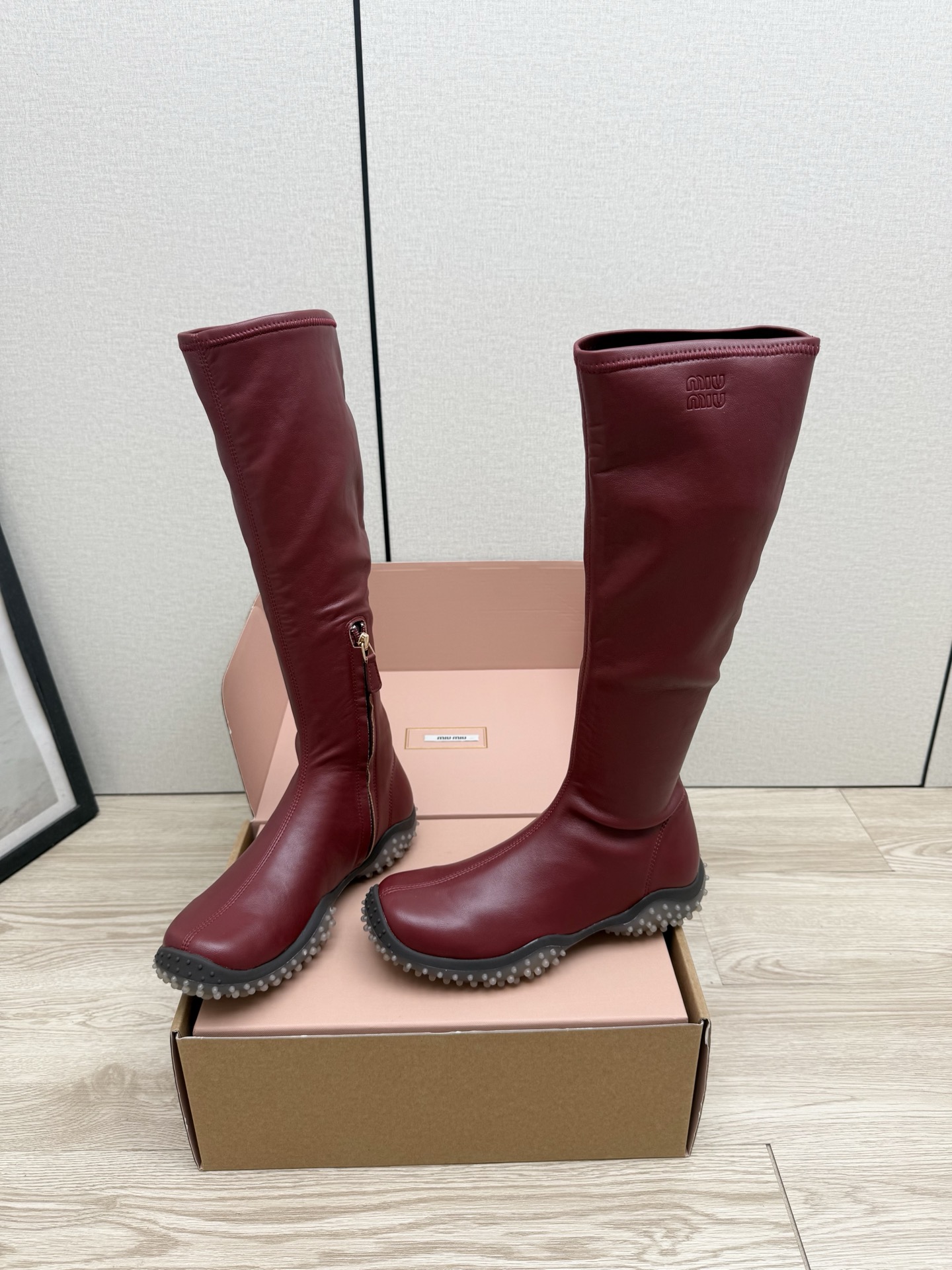 Cheap MiuMiu Boots For Women in 226655, $125 USD- [IB226655] - Replica MiuMiu Boots For Women