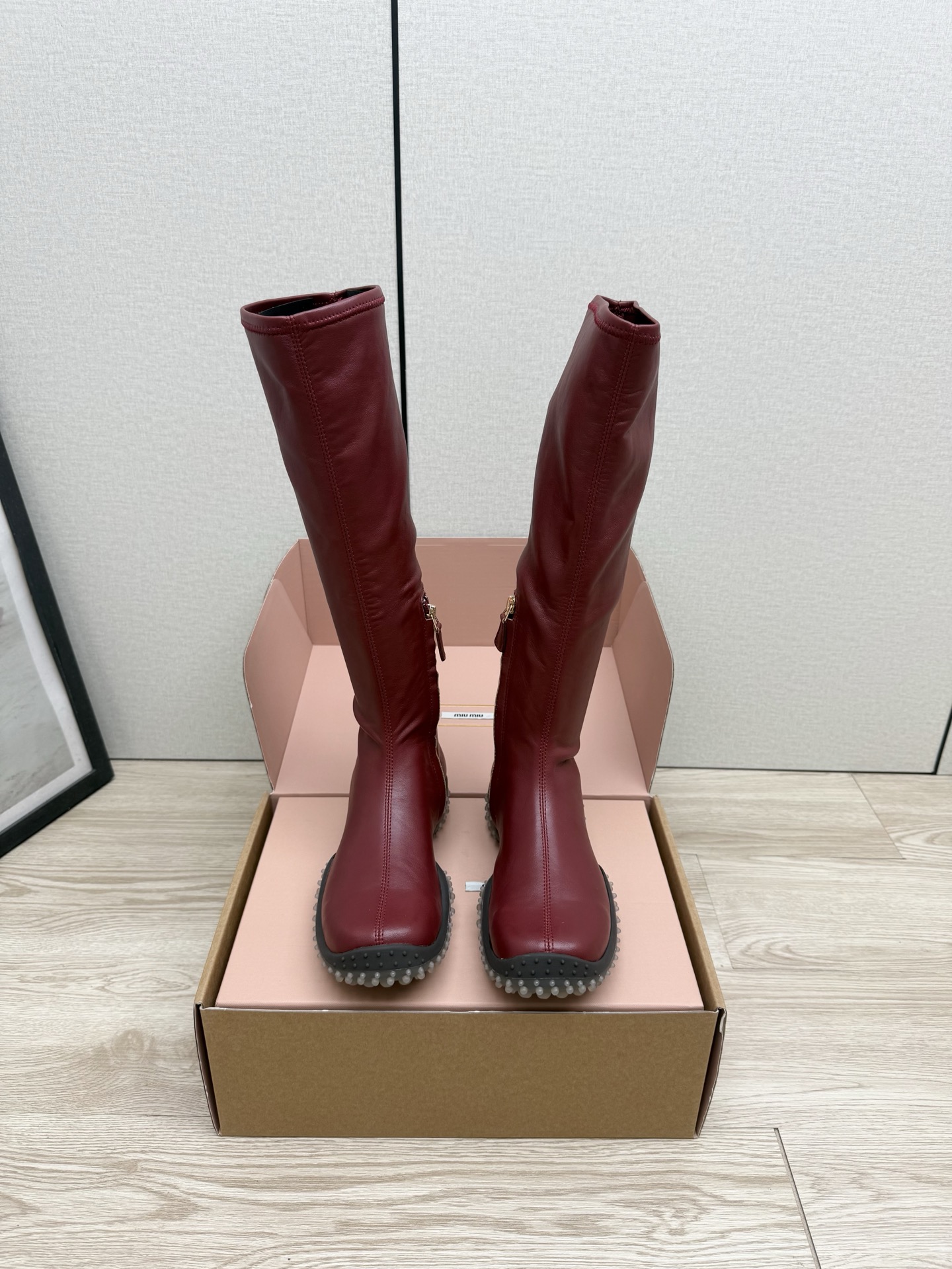 Cheap MiuMiu Boots For Women in 226655, $125 USD- [IB226655] - Replica MiuMiu Boots For Women