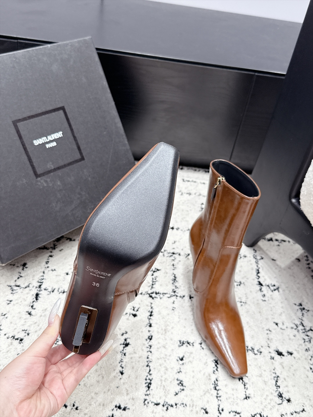 Cheap YSL Boots For Women in 226660, $125 USD- [IB226660] - Replica YSL Boots For Women