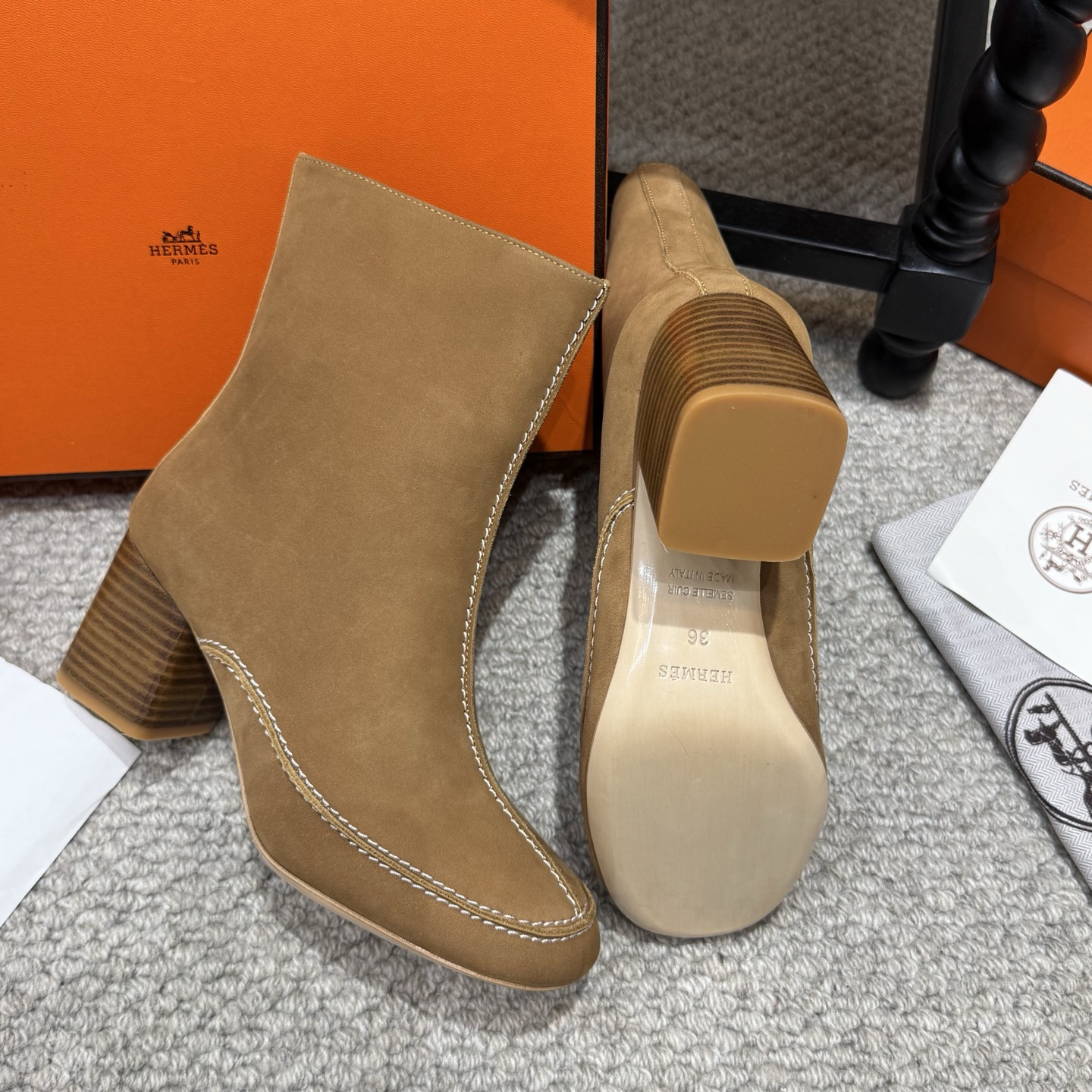 Cheap Hermes Shoes For Women in 226668, $135 USD- [IB226668] - Replica Hermes Boots For Women