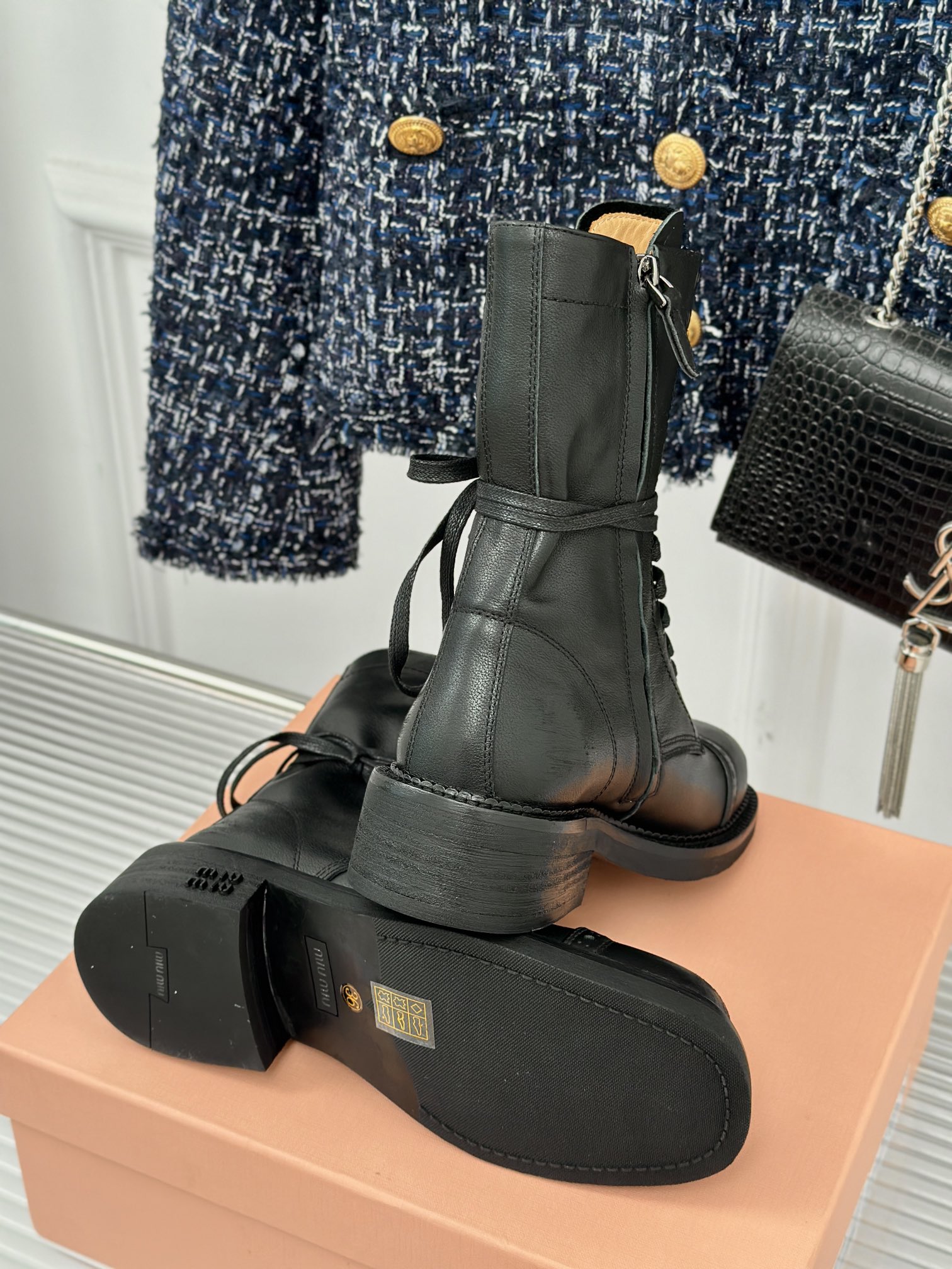 Cheap MiuMiu Boots For Women in 226697, $135 USD- [IB226697] - Replica MiuMiu Boots For Women
