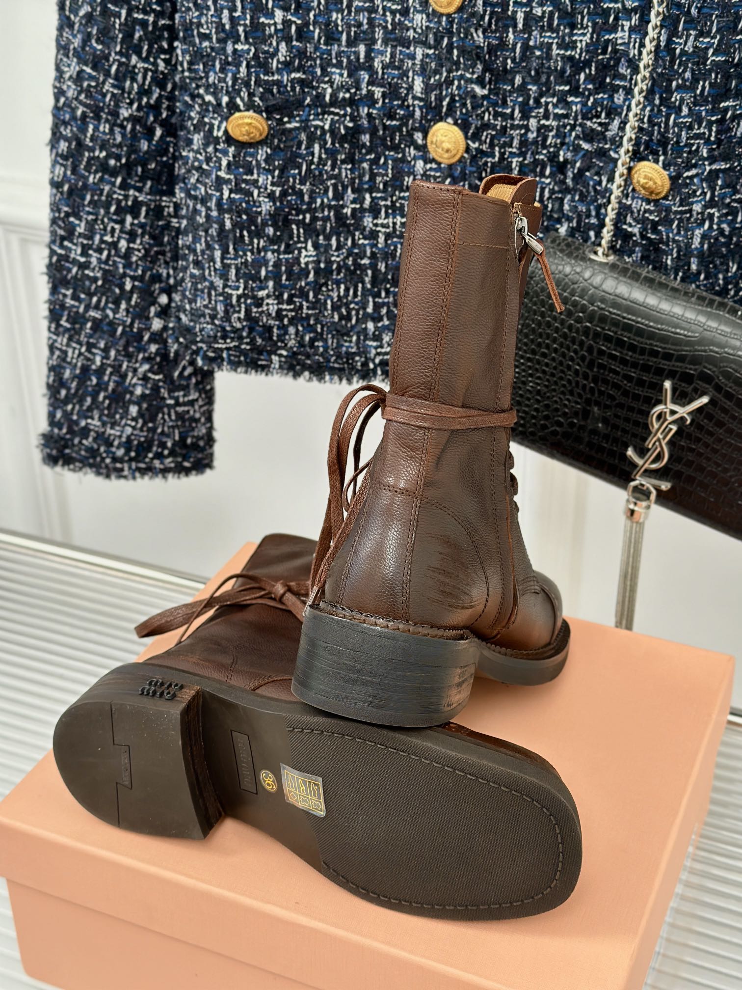 Cheap MiuMiu Boots For Women in 226698, $135 USD- [IB226698] - Replica MiuMiu Boots For Women