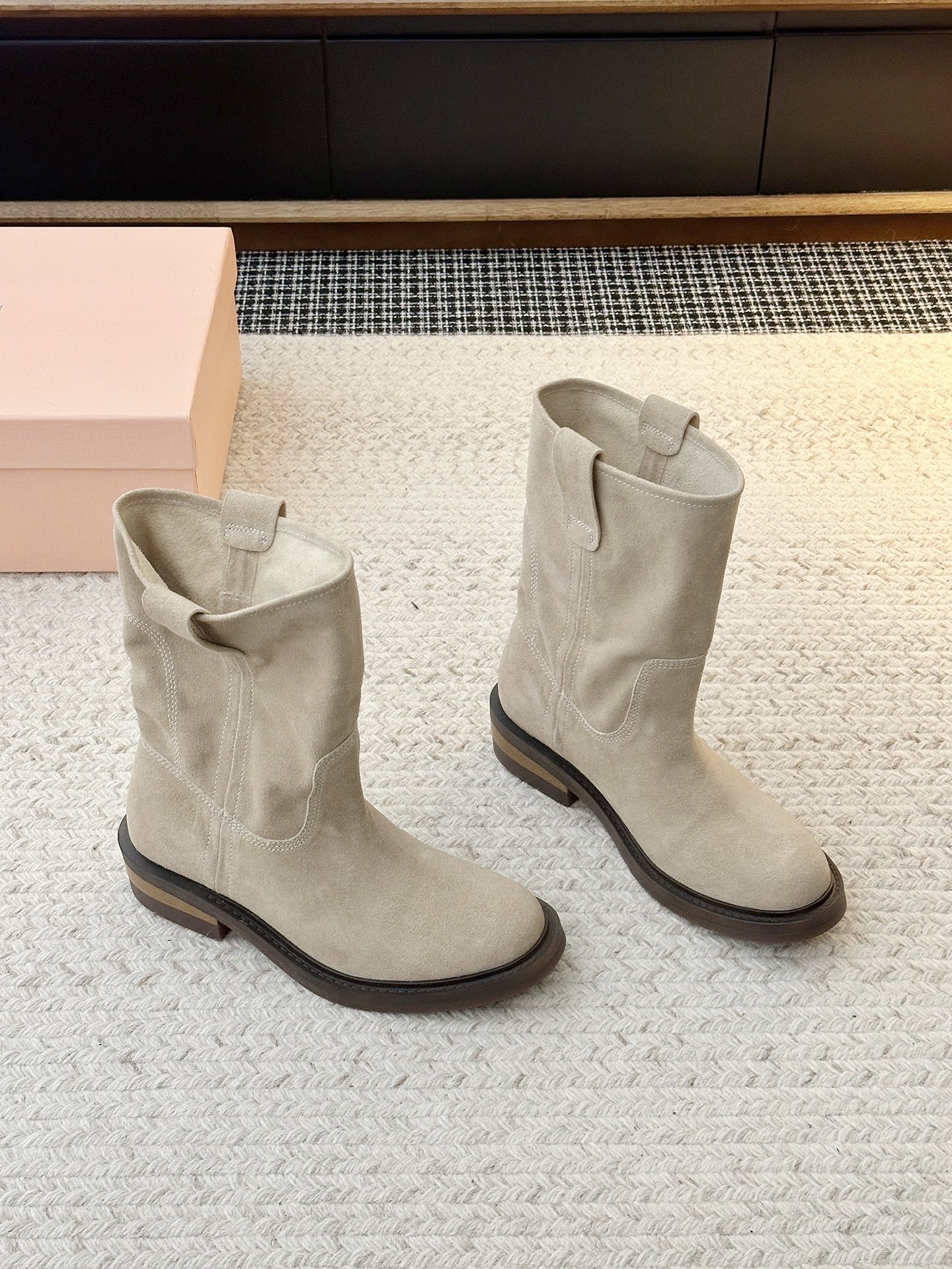 Cheap MiuMiu Boots For Women in 226719, $135 USD- [IB226719] - Replica MiuMiu Boots For Women