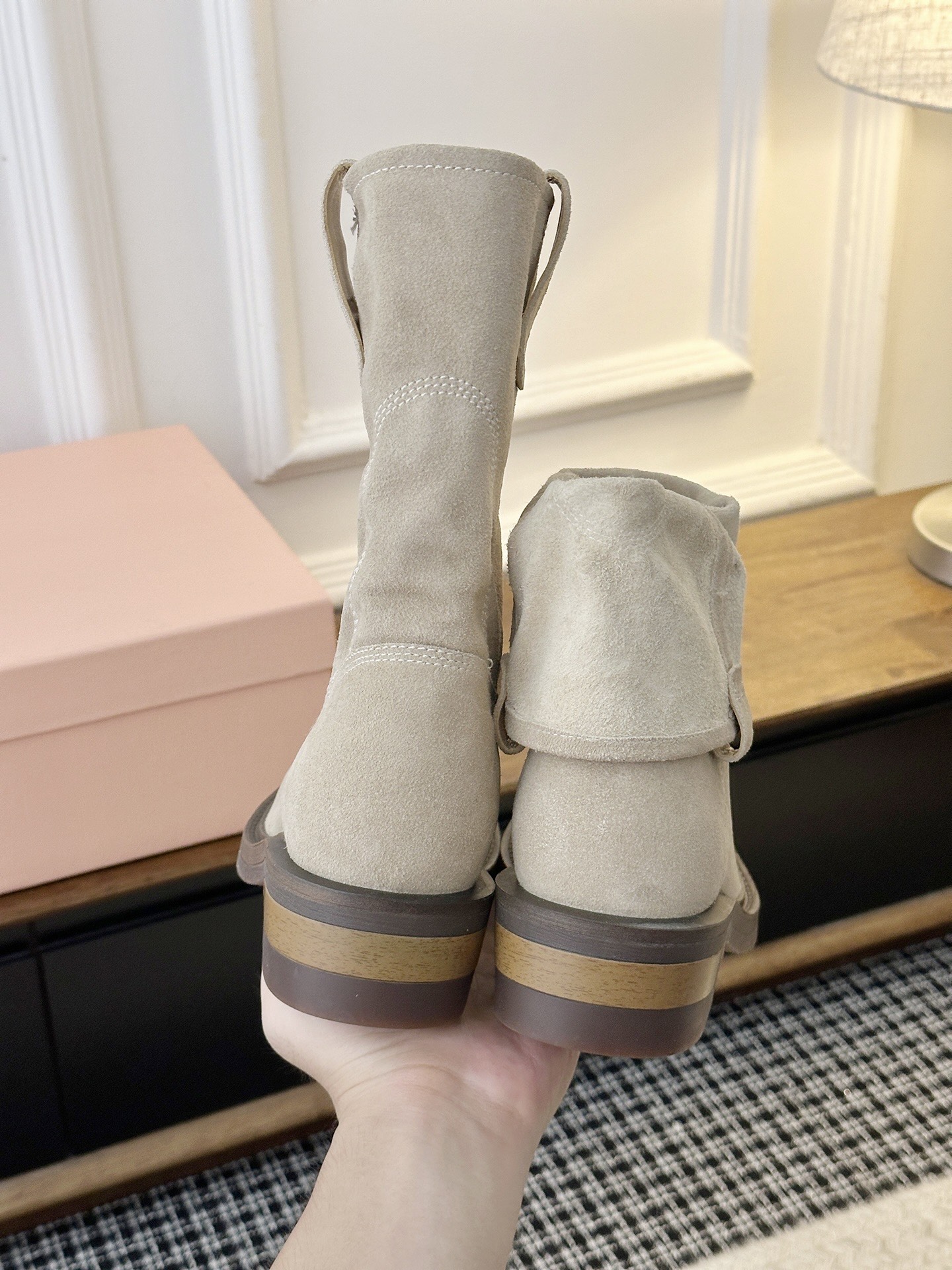 Cheap MiuMiu Boots For Women in 226719, $135 USD- [IB226719] - Replica MiuMiu Boots For Women