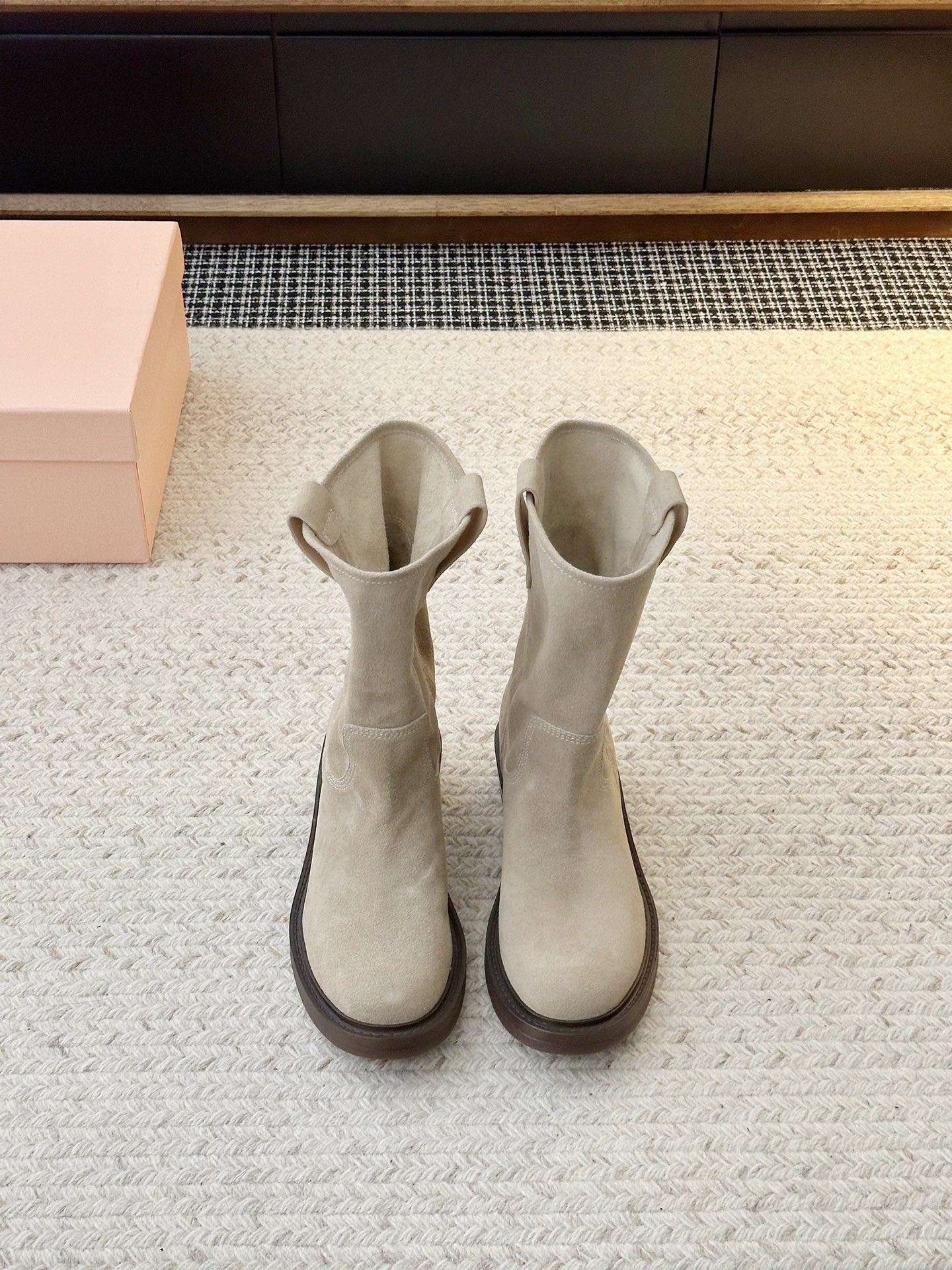 Cheap MiuMiu Boots For Women in 226719, $135 USD- [IB226719] - Replica MiuMiu Boots For Women